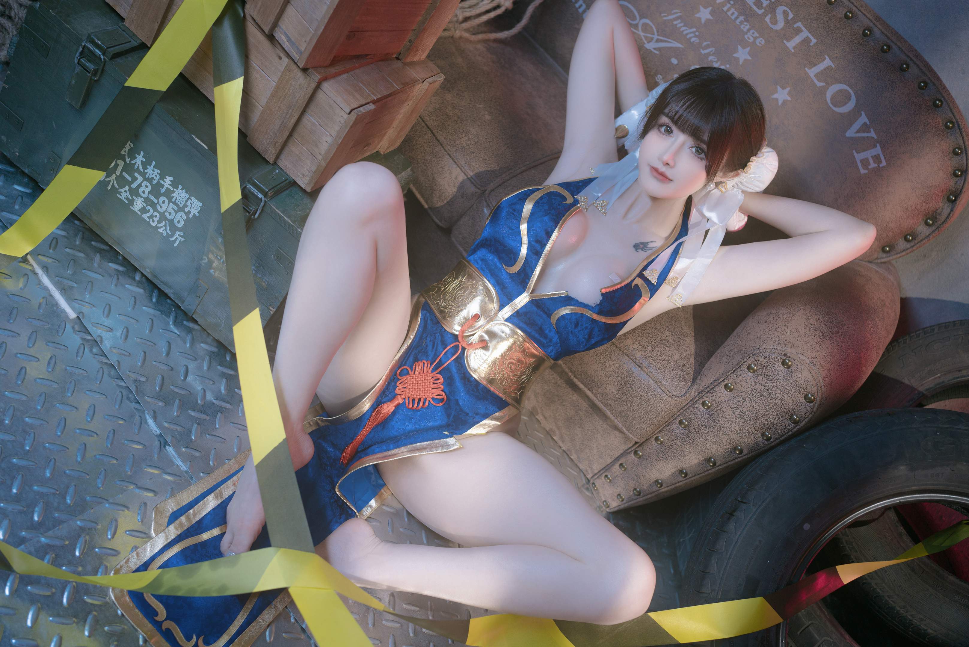 Baby Lu, eight years old - Chunli's combat coaching