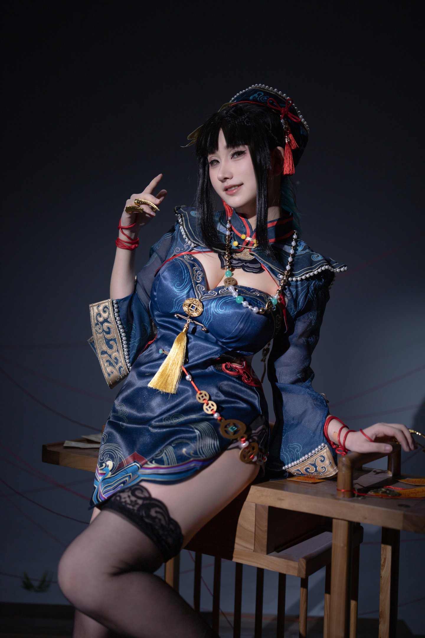 梓貓AzuNyan - 永劫無間 玉玲瓏 小僵尸墨行衣 14P