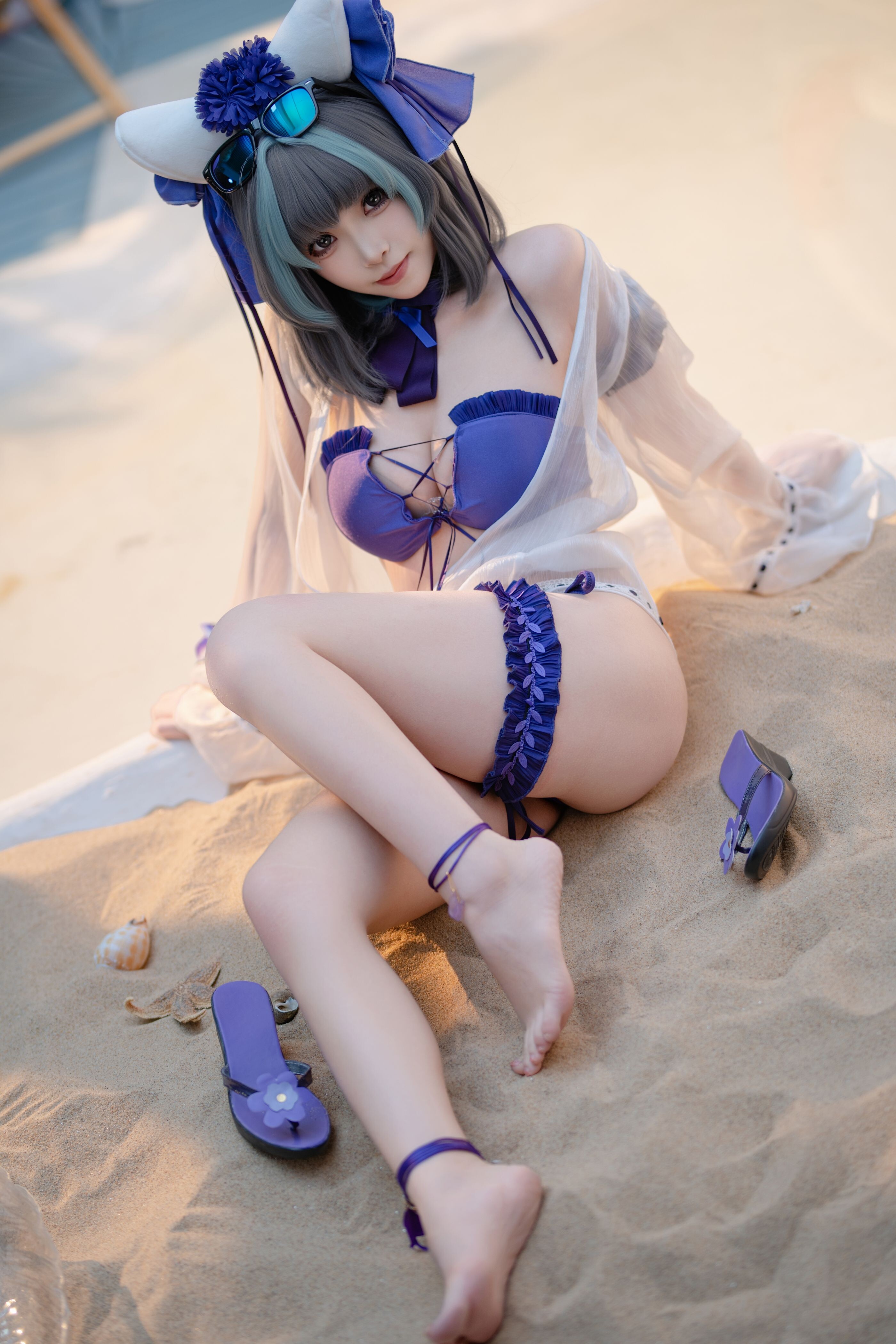 Bangni邦尼 - 泳裝柴郡 Cosplay