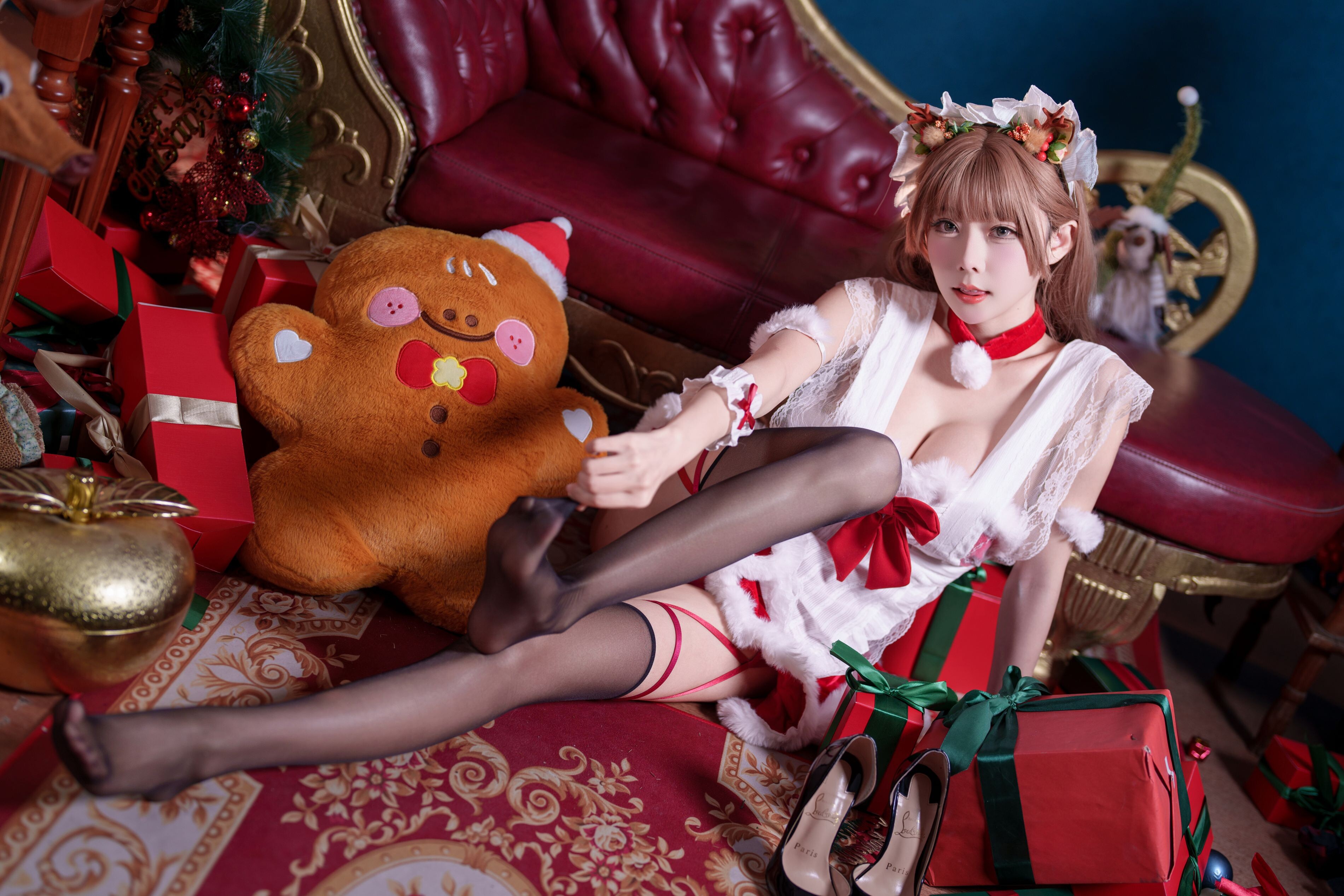 ハーブニャン露露 - クリスマス紅白シーン素材 47P1V