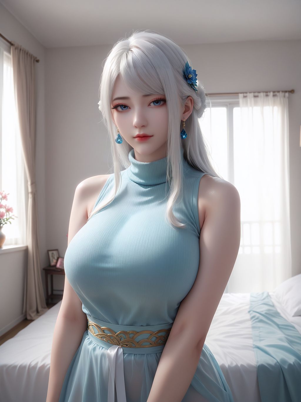 Trí tuệ nhân tạo] 镜双城-白缨 (57 ảnh)