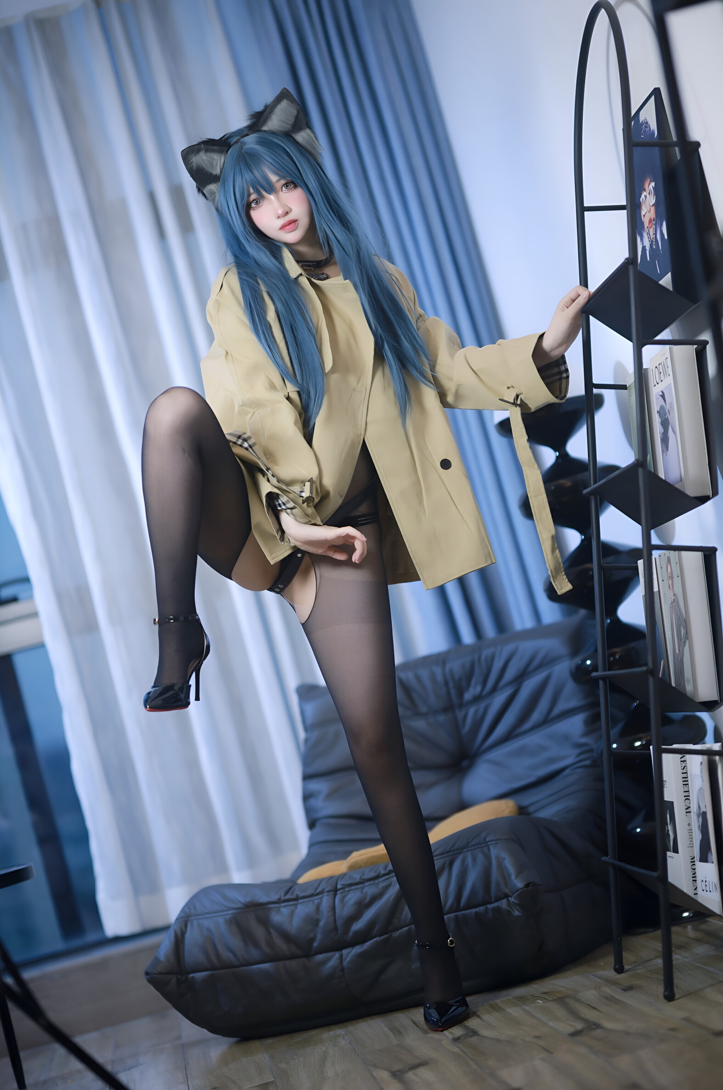 Fengmao SS 猫耳黒ストッキング 70P