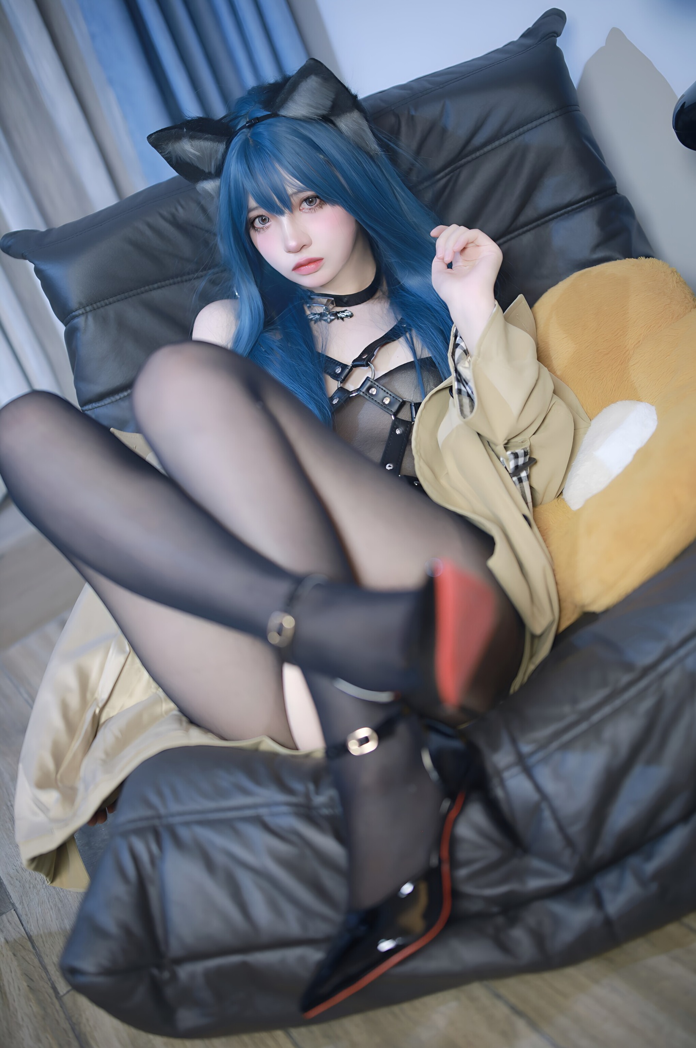 Fengmao SS 猫耳黒ストッキング 70P