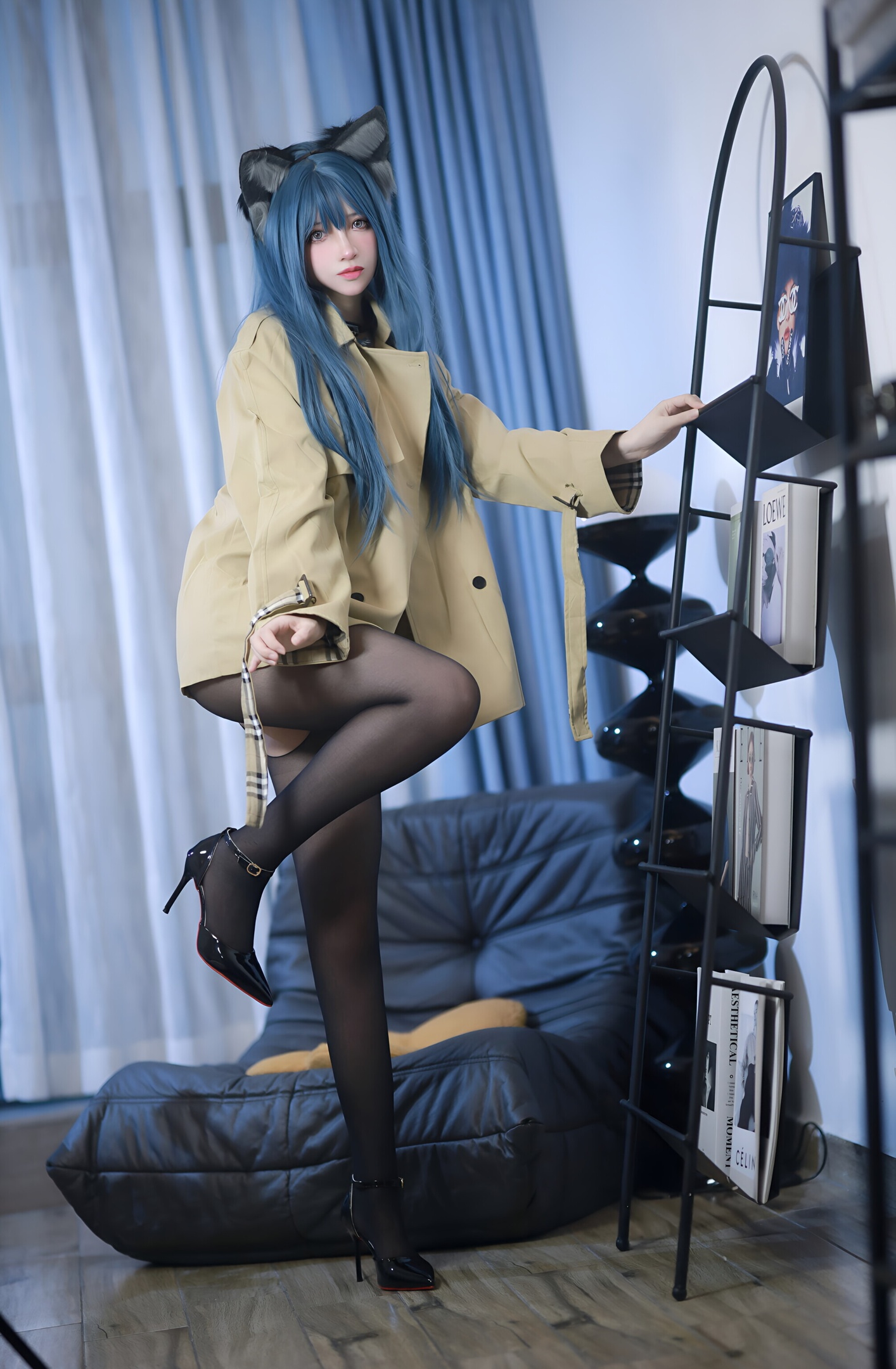 Fengmao SS 猫耳黒ストッキング 70P