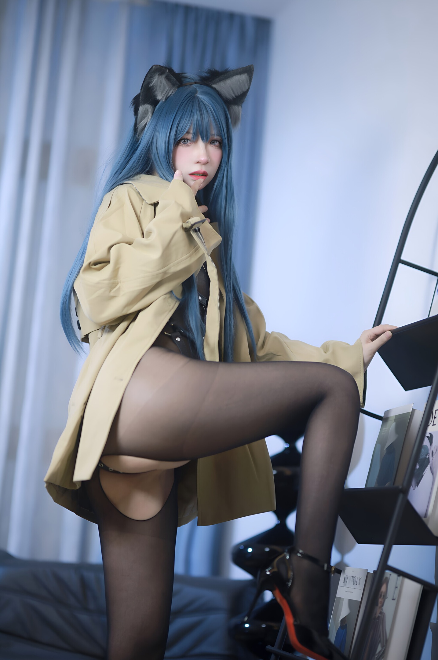 Fengmao SS 猫耳黒ストッキング 70P
