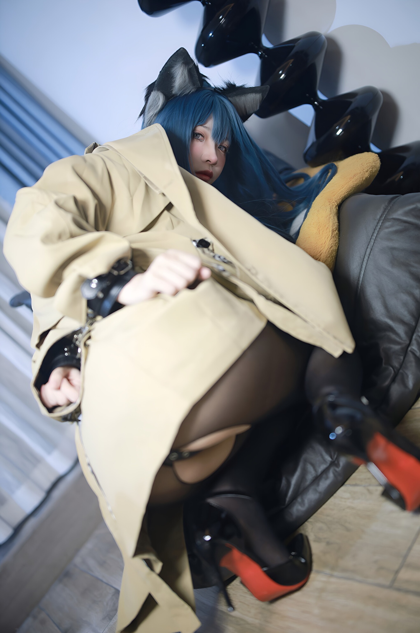 Fengmao SS 猫耳黒ストッキング 70P