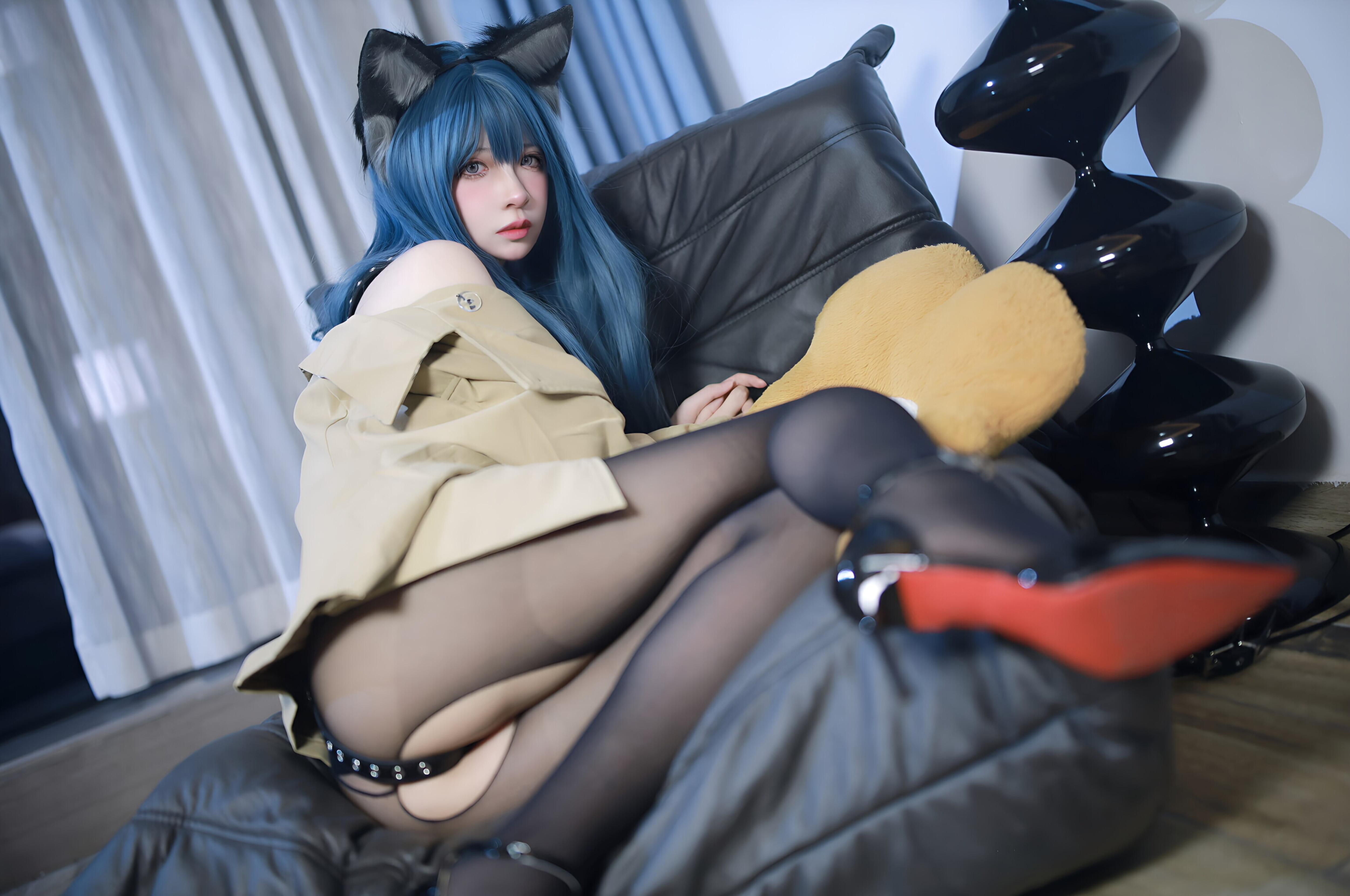 Fengmao SS 猫耳黒ストッキング 70P