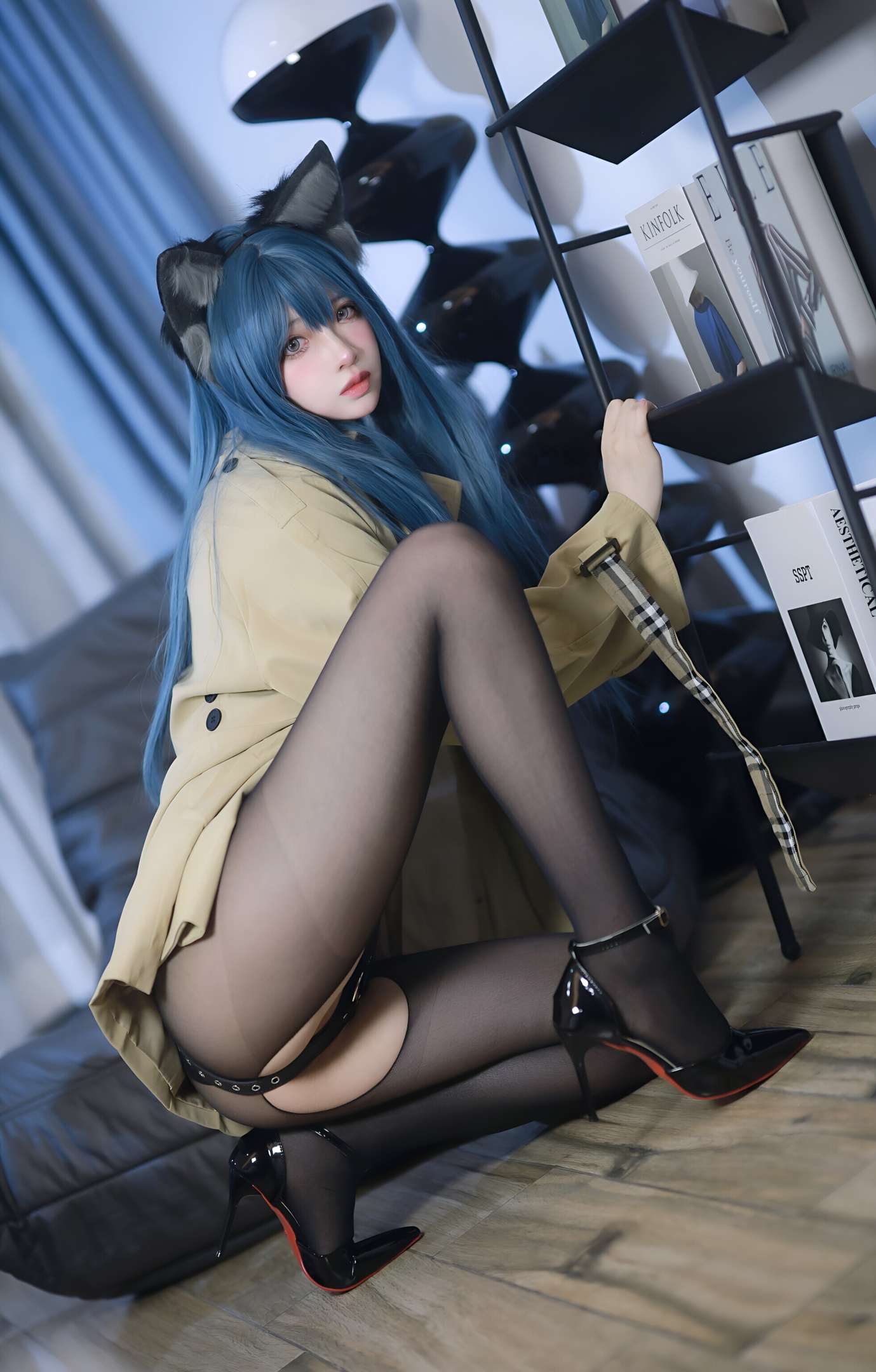Fengmao SS 猫耳黒ストッキング 70P