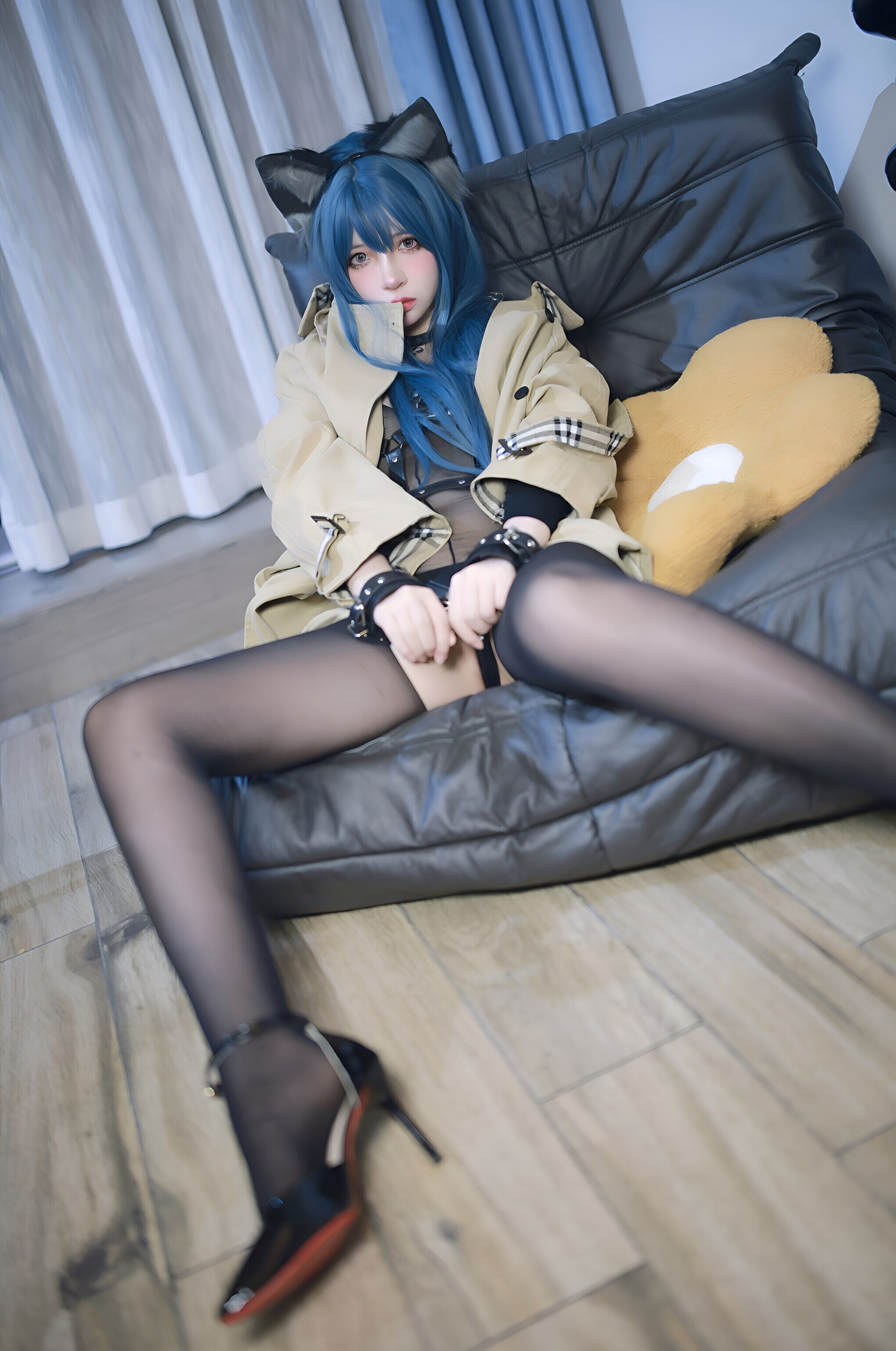 Fengmao SS 猫耳黒ストッキング 70P