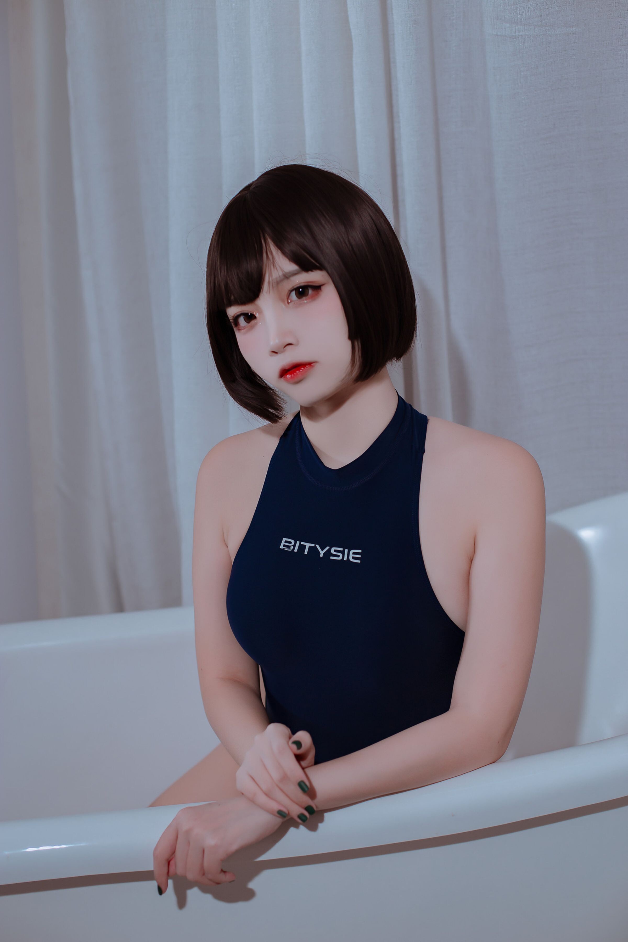 二佐Nisa -  Riêng tư thi đấu bơi lội 40P