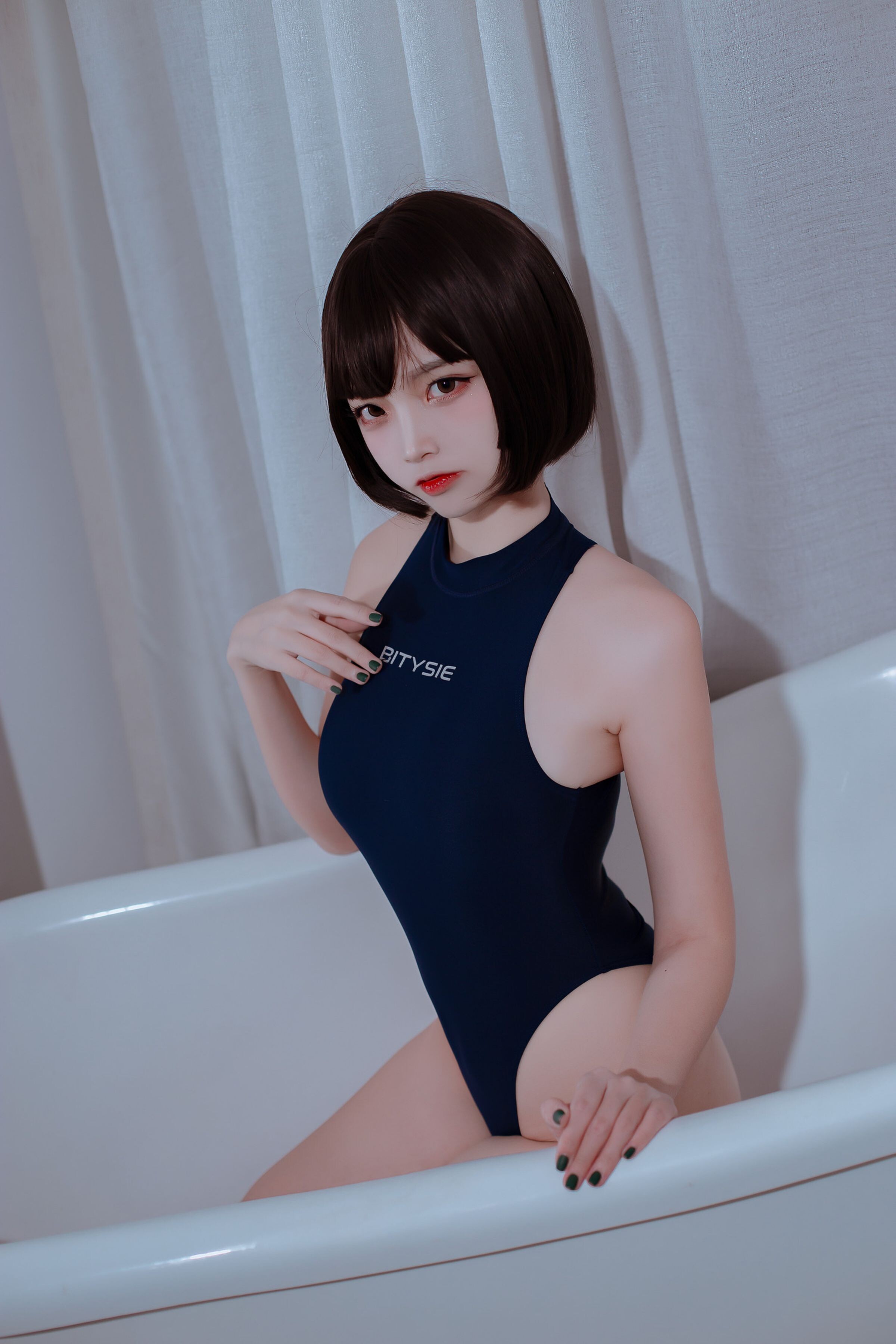 二佐Nisa -  Riêng tư thi đấu bơi lội 40P
