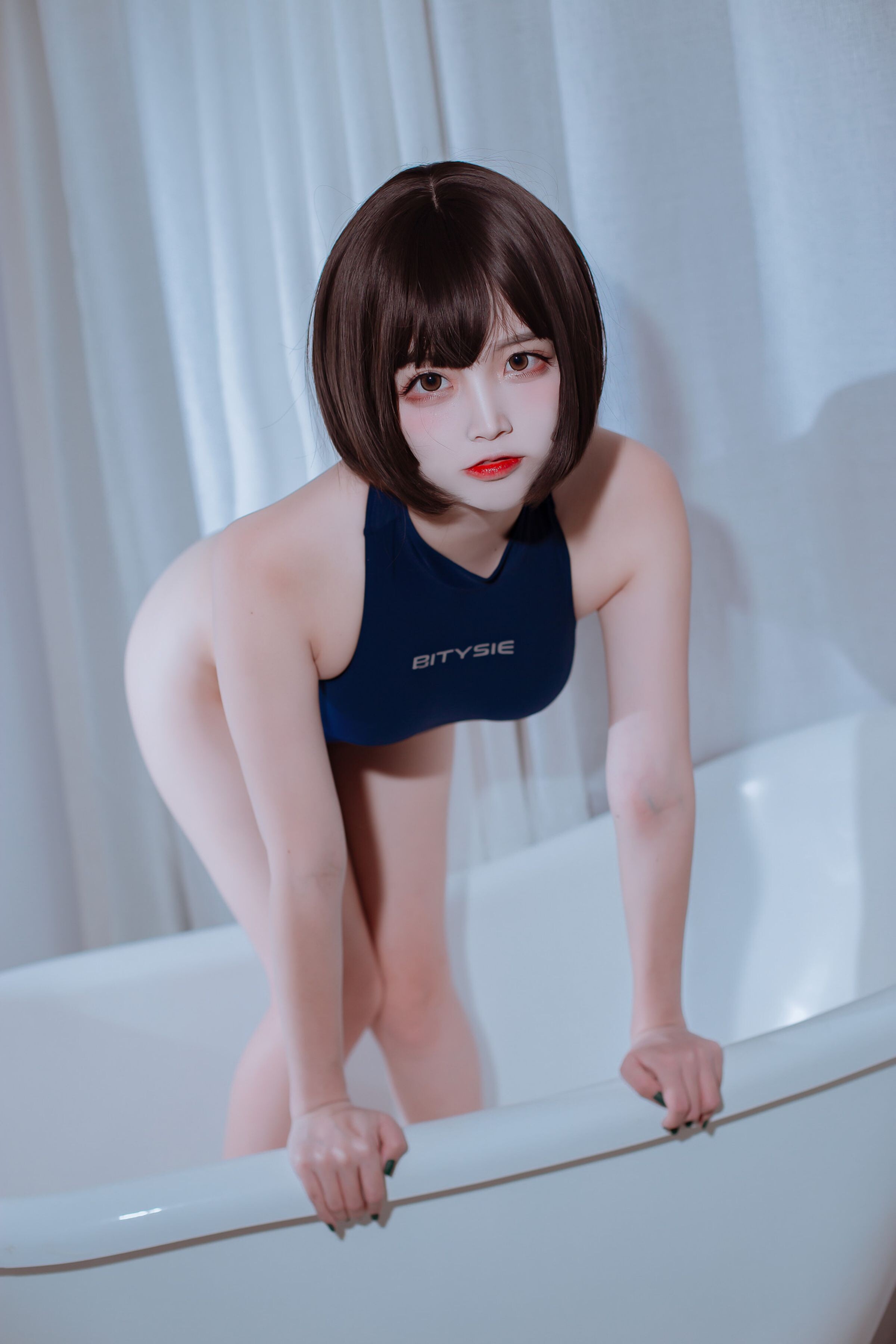 二佐Nisa -  Riêng tư thi đấu bơi lội 40P