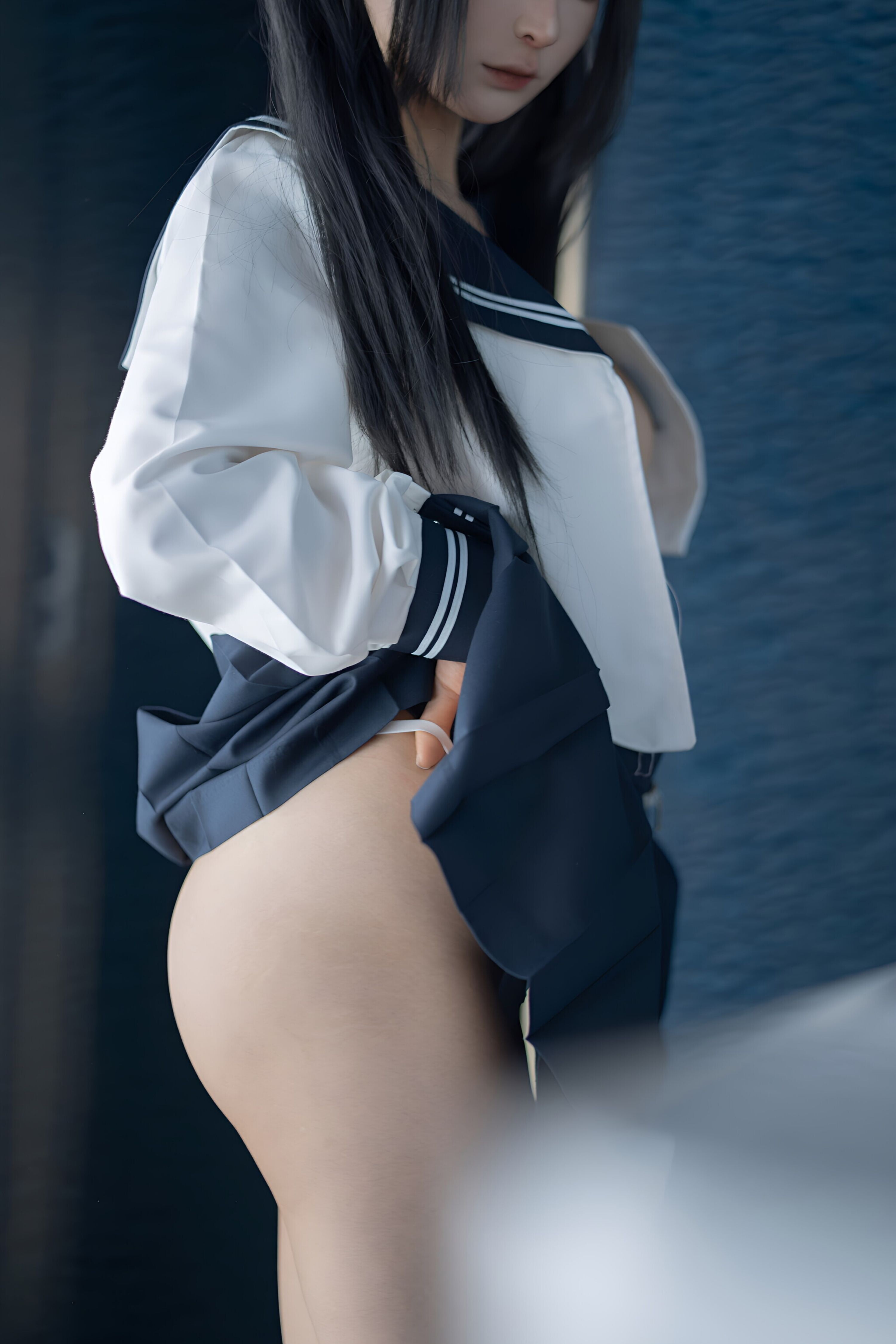 蠢沫沫《學妹的兼職》136P1V 制服寫真套圖