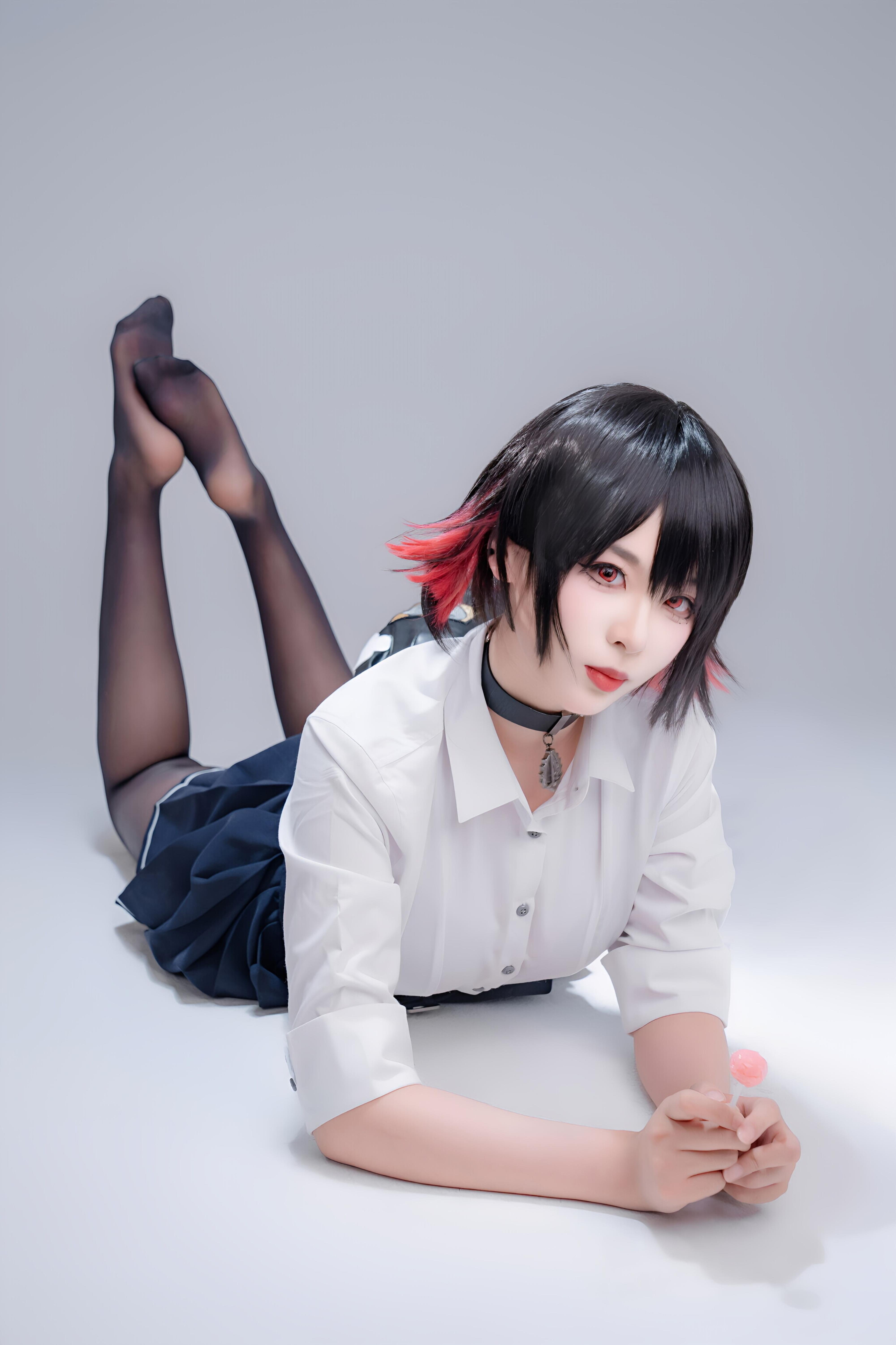 軒蕭學姐 - 鯊魚妹 JK制服 100P1V