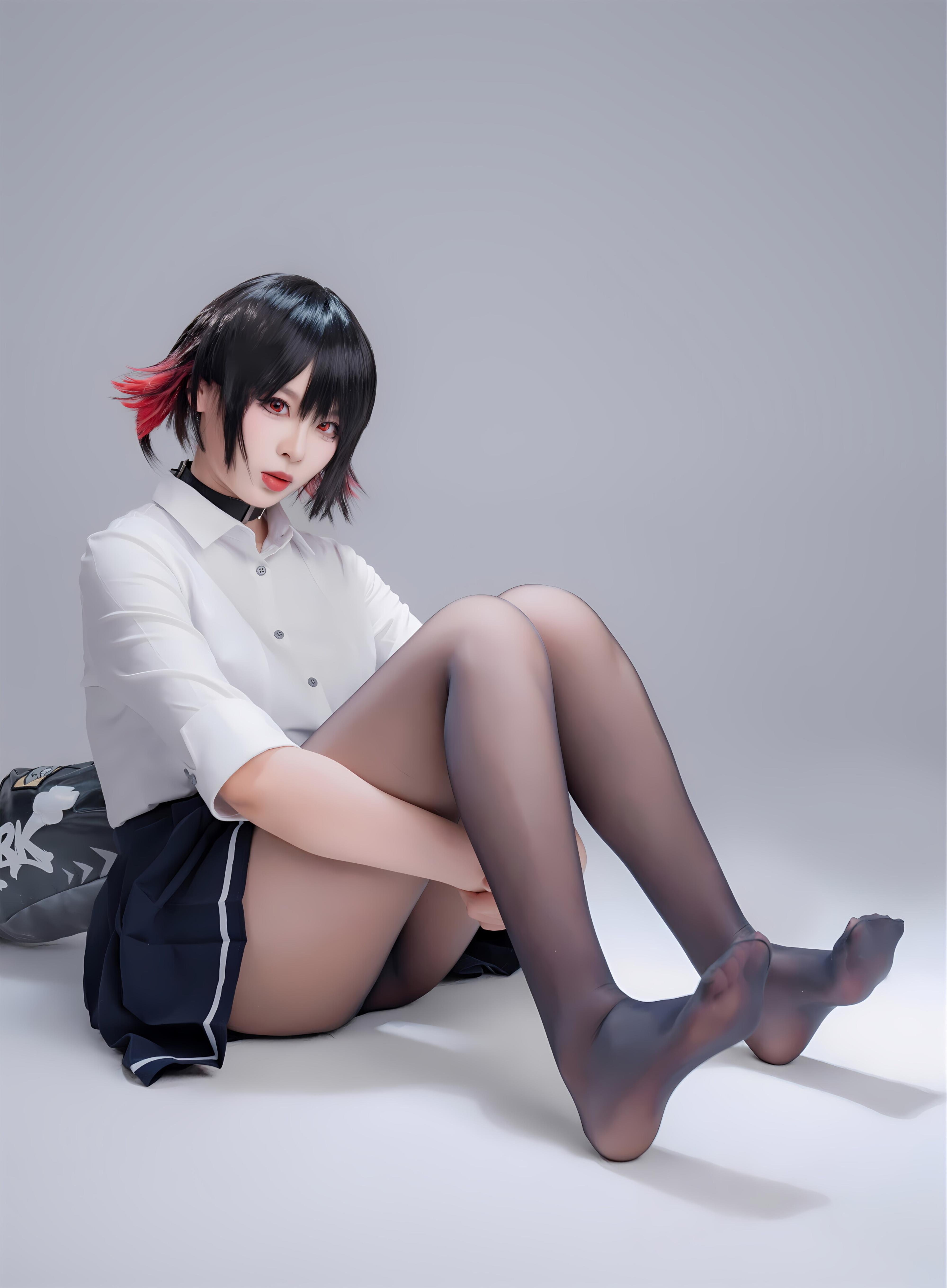 軒蕭學姐 - 鯊魚妹 JK制服 100P1V
