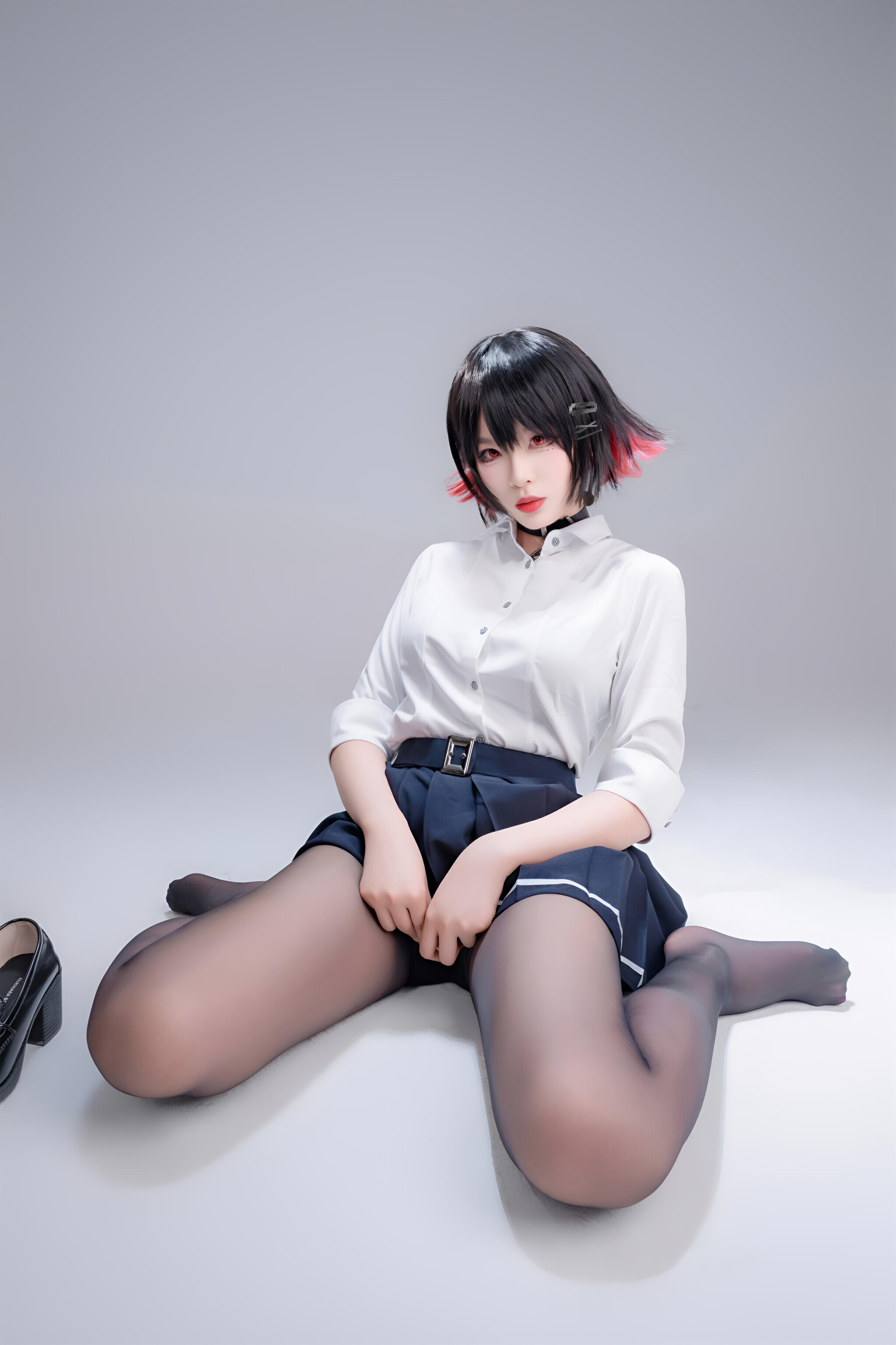 軒蕭學姐 - 鯊魚妹 JK制服 100P1V