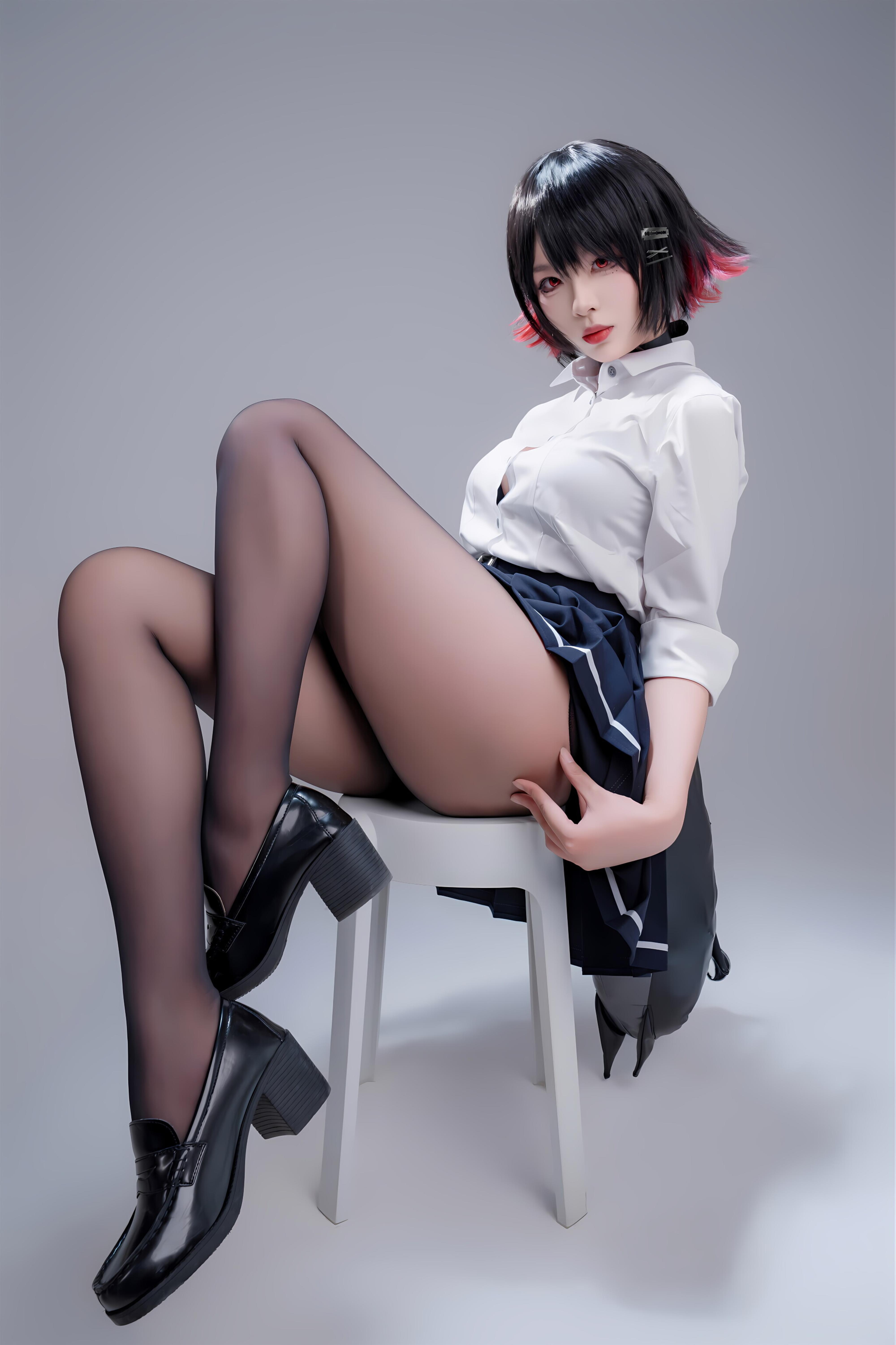 Xuan Xiao Senior Sister - Shark Girl JK Uniform 100P1V
