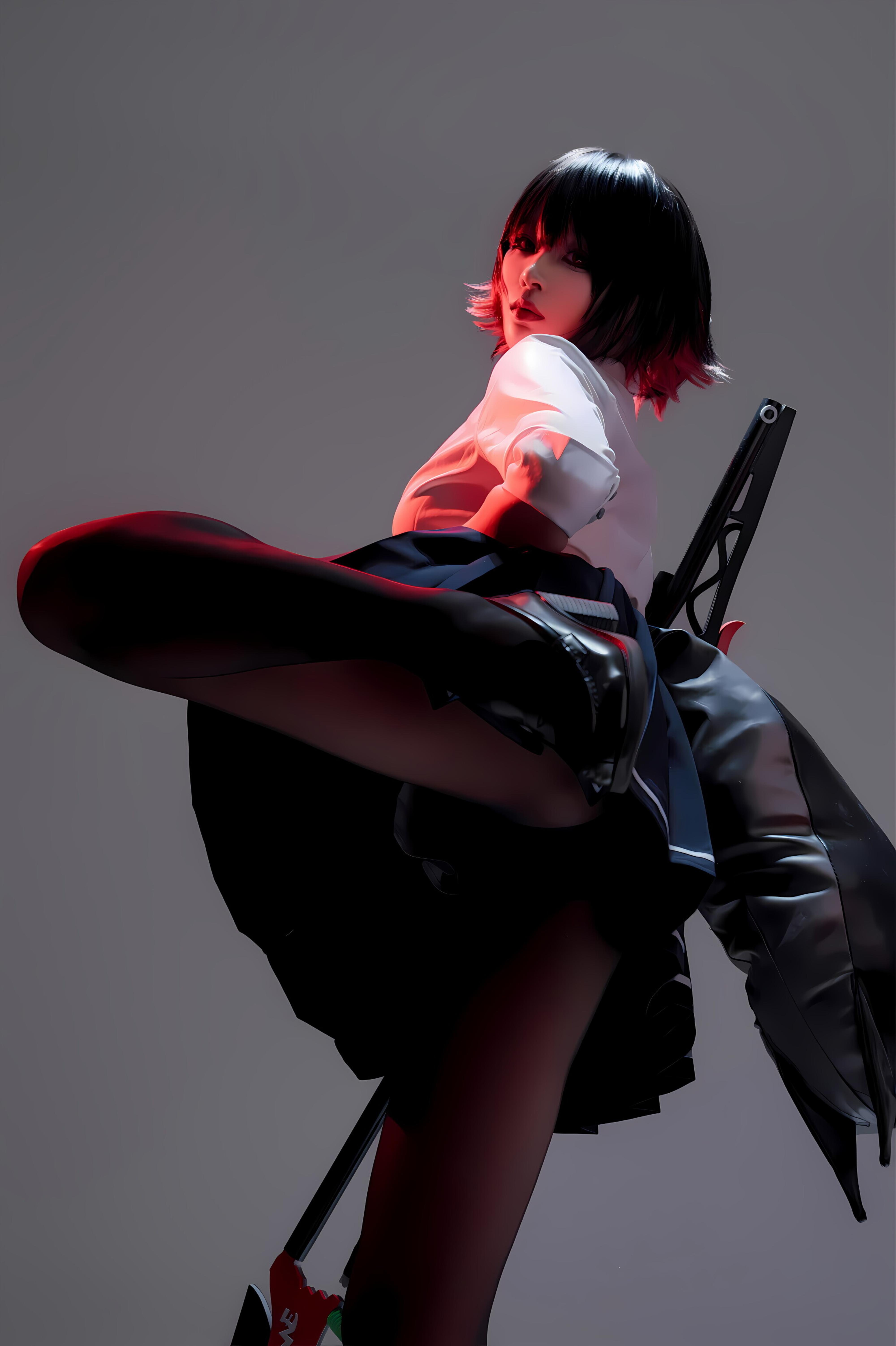 Xuan Xiao Senior Sister - Shark Girl JK Uniform 100P1V