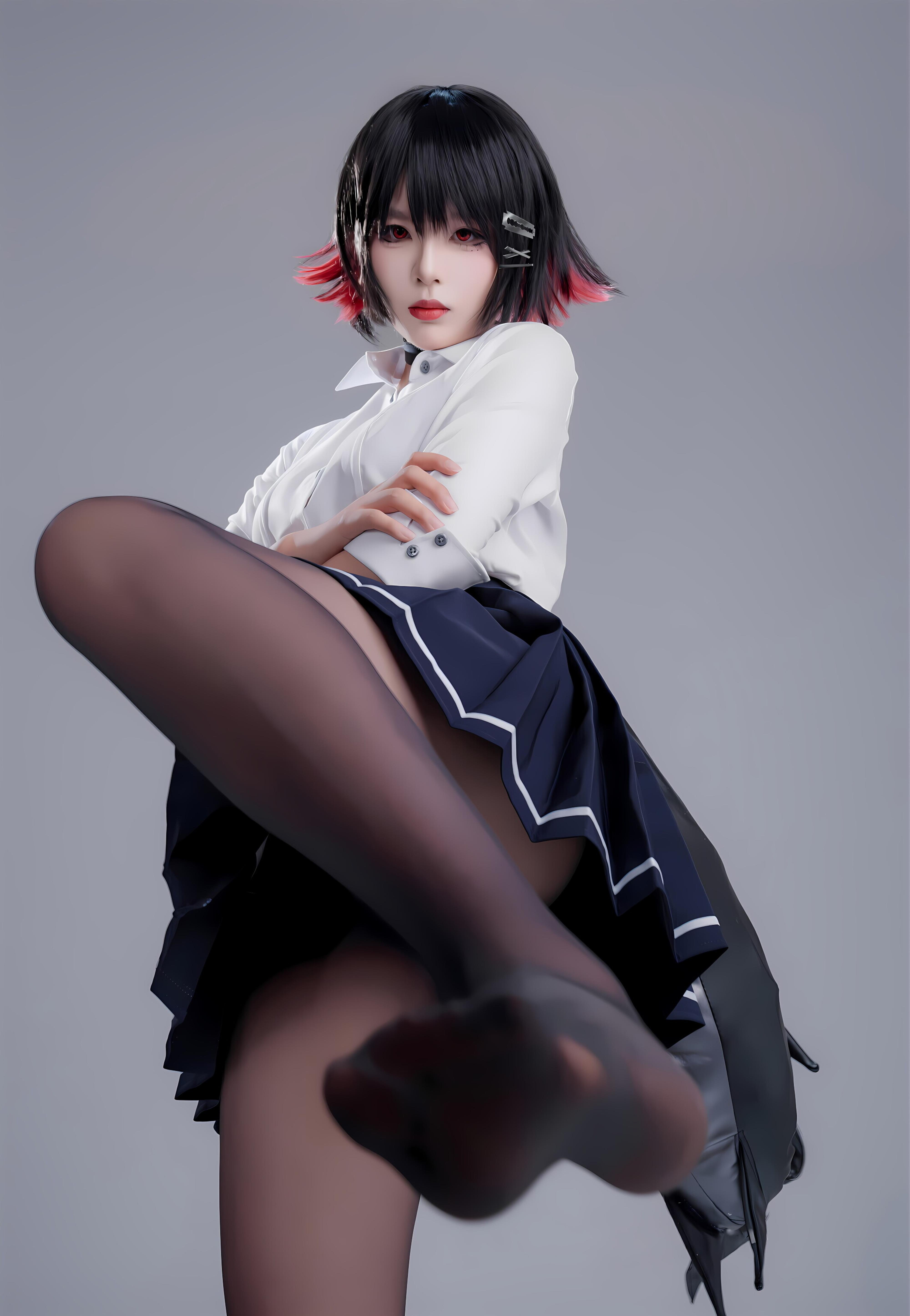 Xuan Xiao Senior Sister - Shark Girl JK Uniform 100P1V