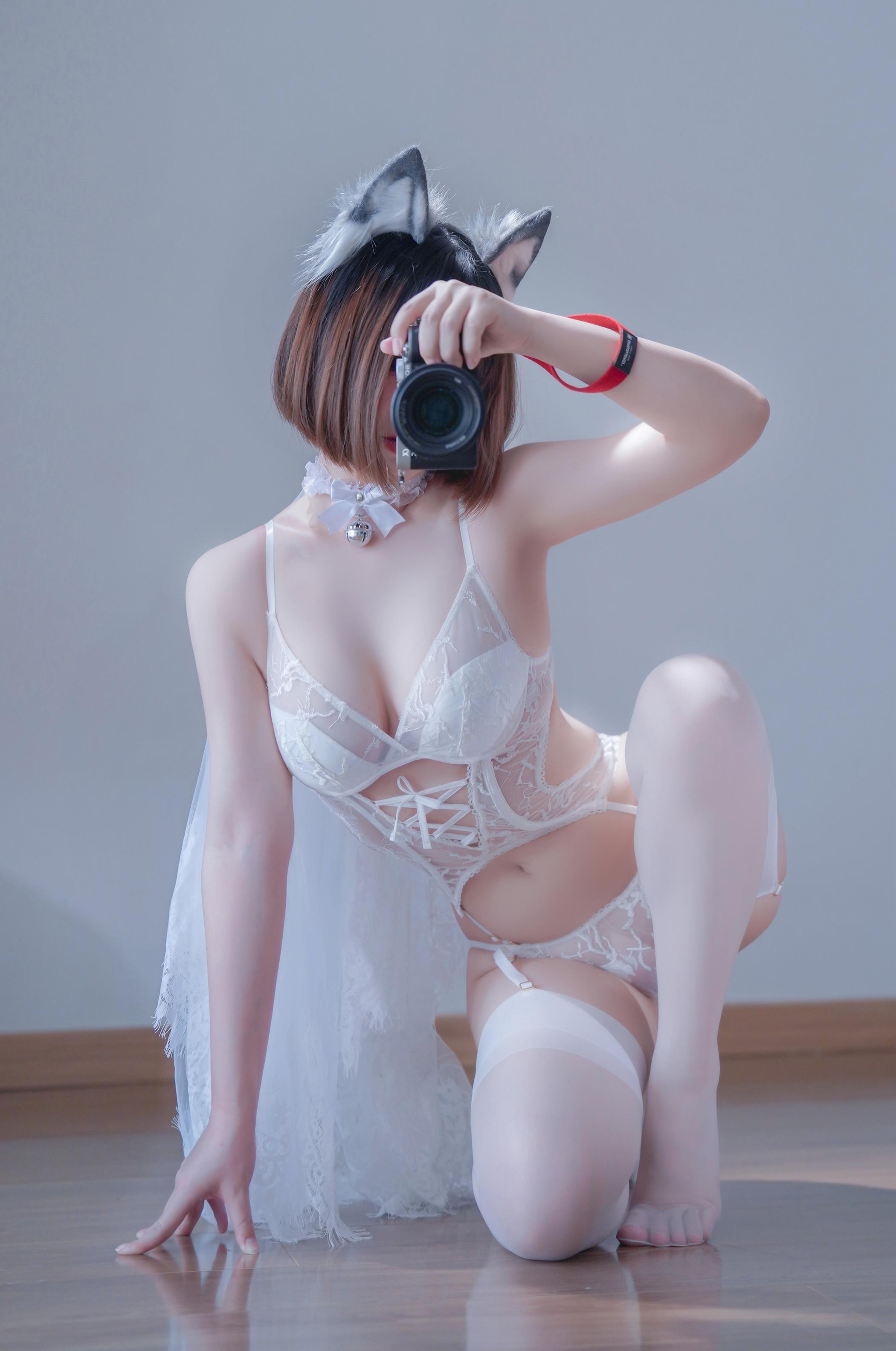 半半子 純白花嫁 ストッキング写真