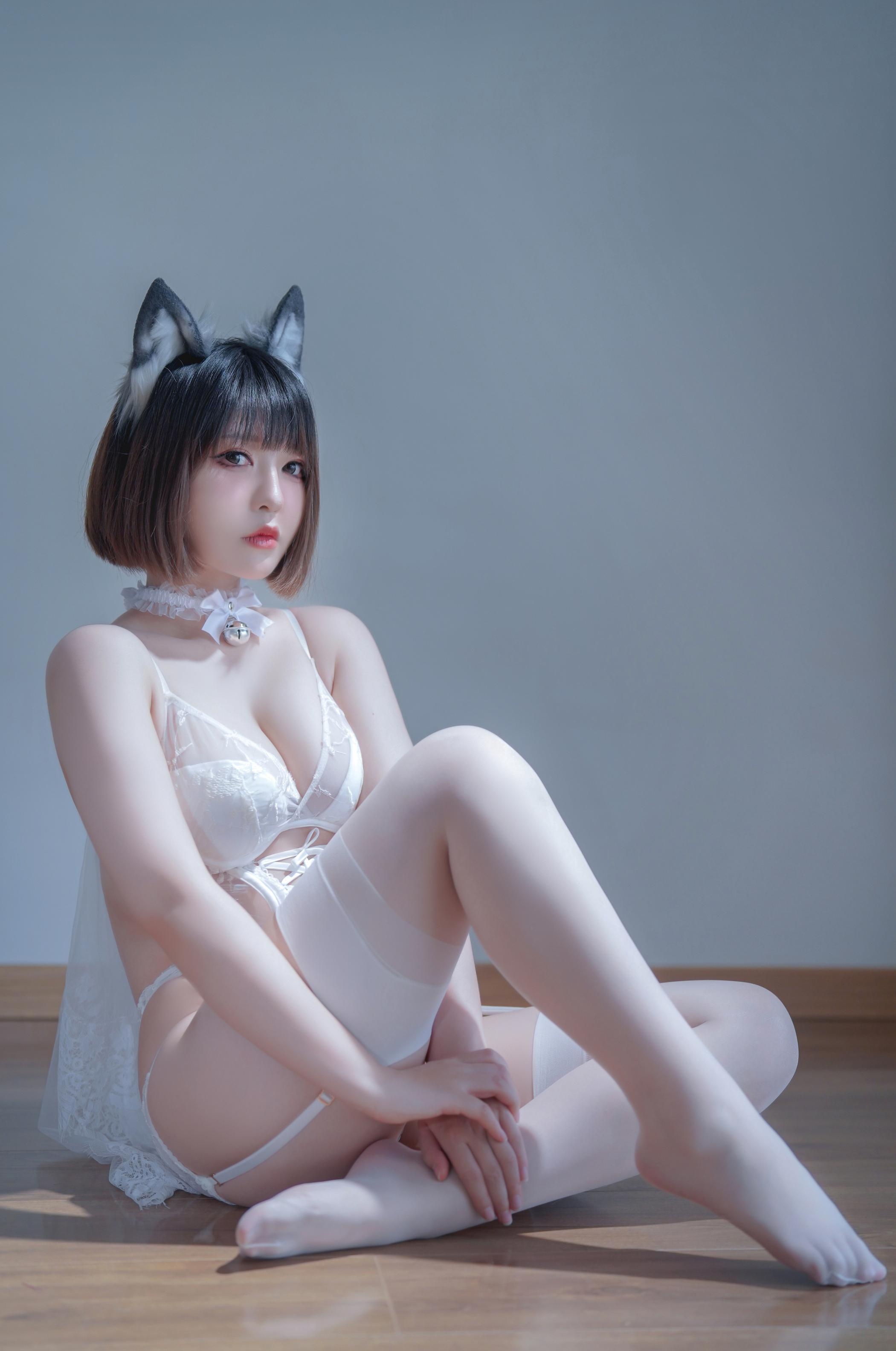 半半子 純白花嫁 ストッキング写真