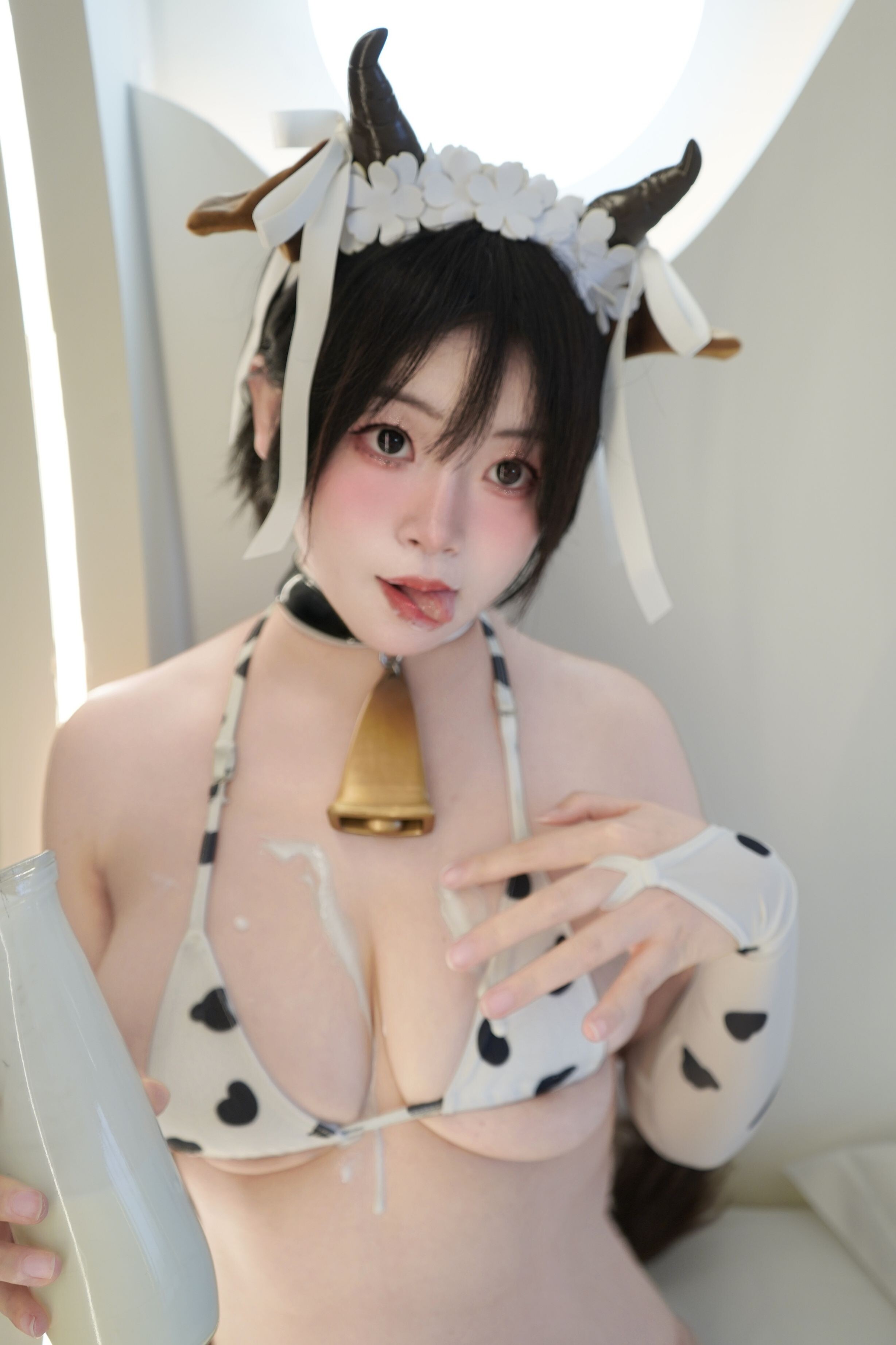 毛毛帽 - 牛乳とジュース