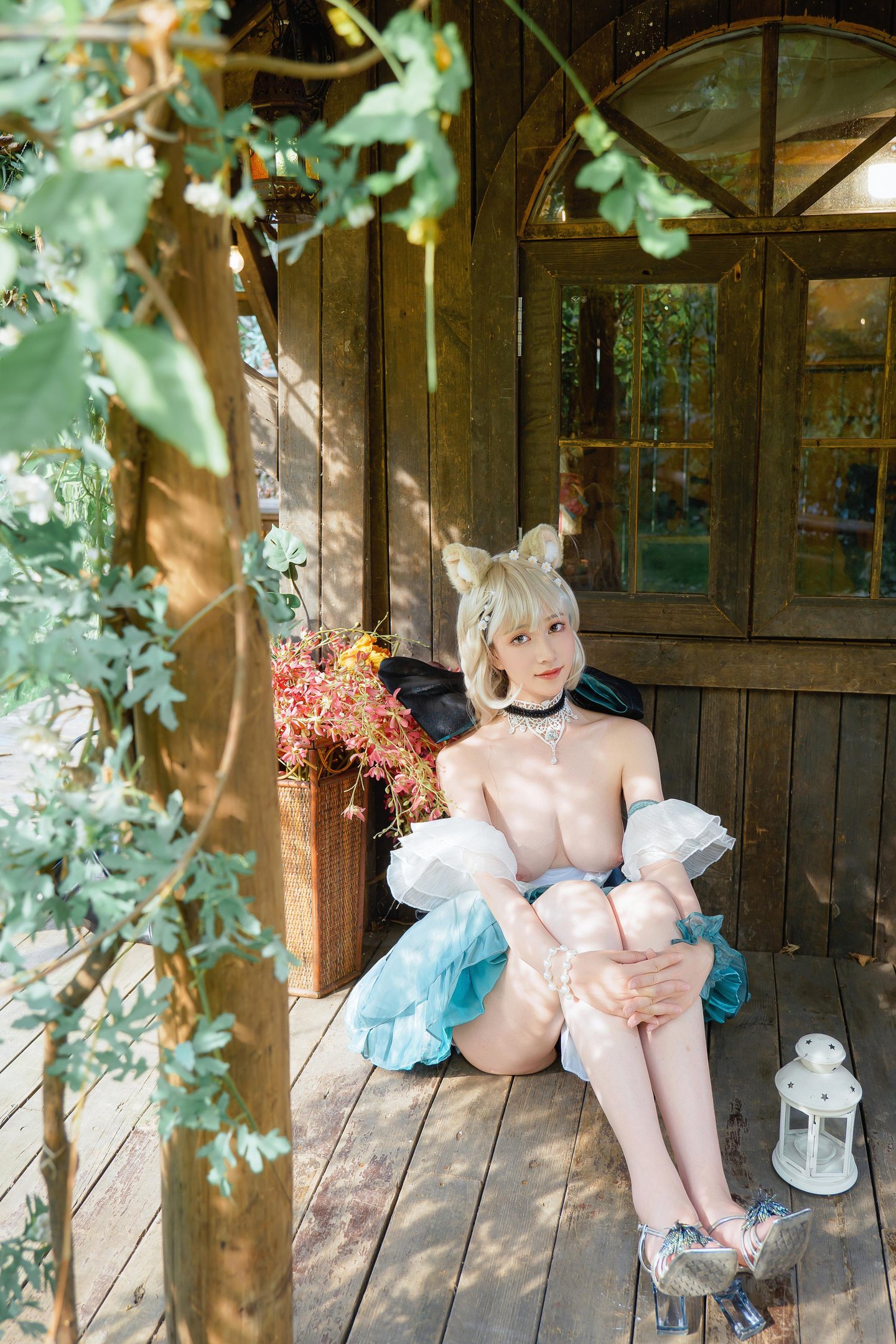 Niannian Nnian リネット 屋外ミニスカコスプレ写真