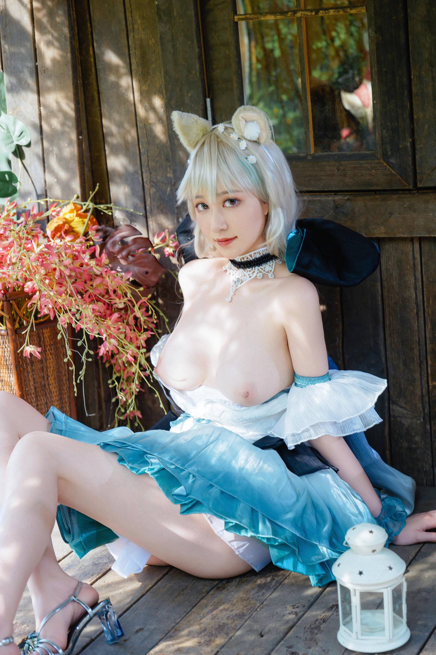 Niannian Nnian リネット 屋外ミニスカコスプレ写真