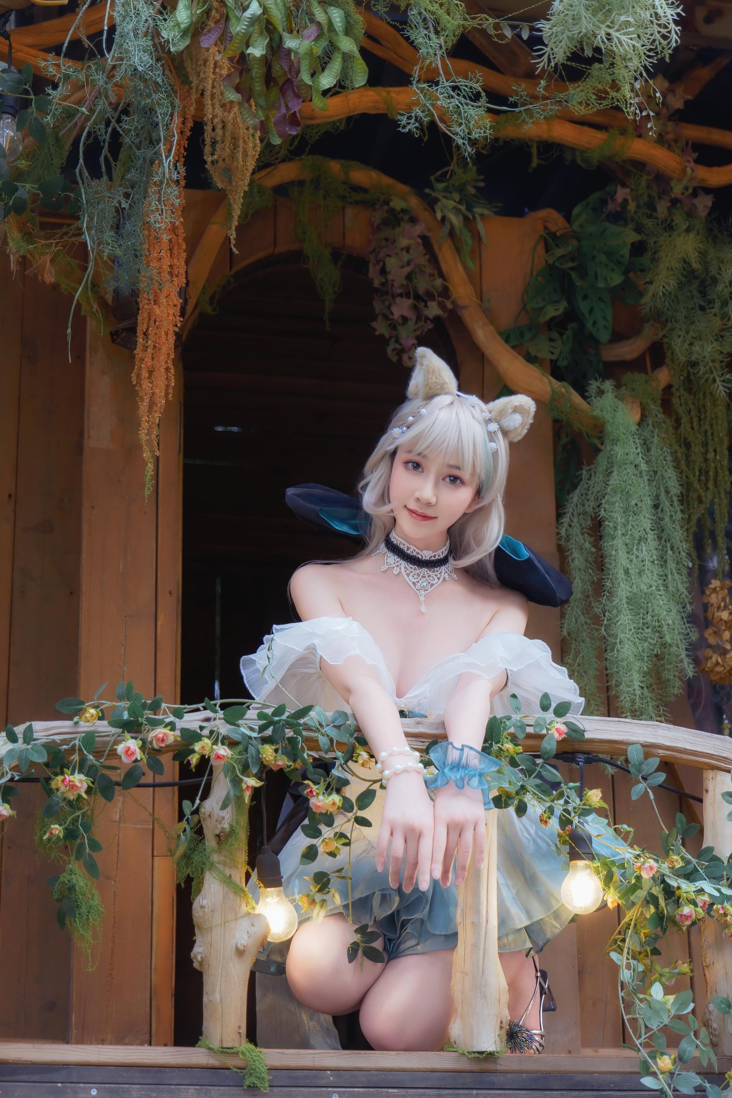 Niannian Nnian リネット 屋外ミニスカコスプレ写真