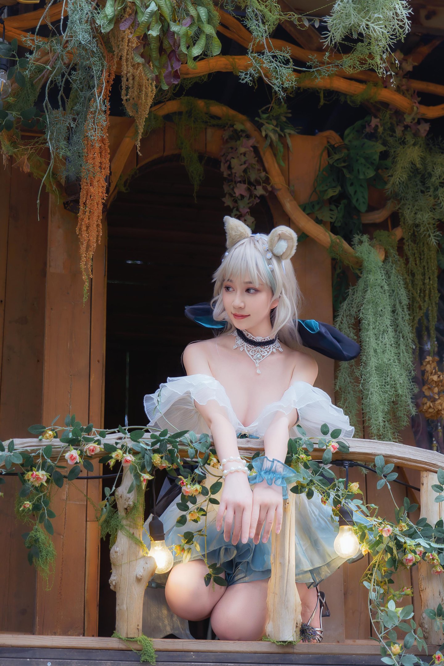 Niannian Nnian リネット 屋外ミニスカコスプレ写真