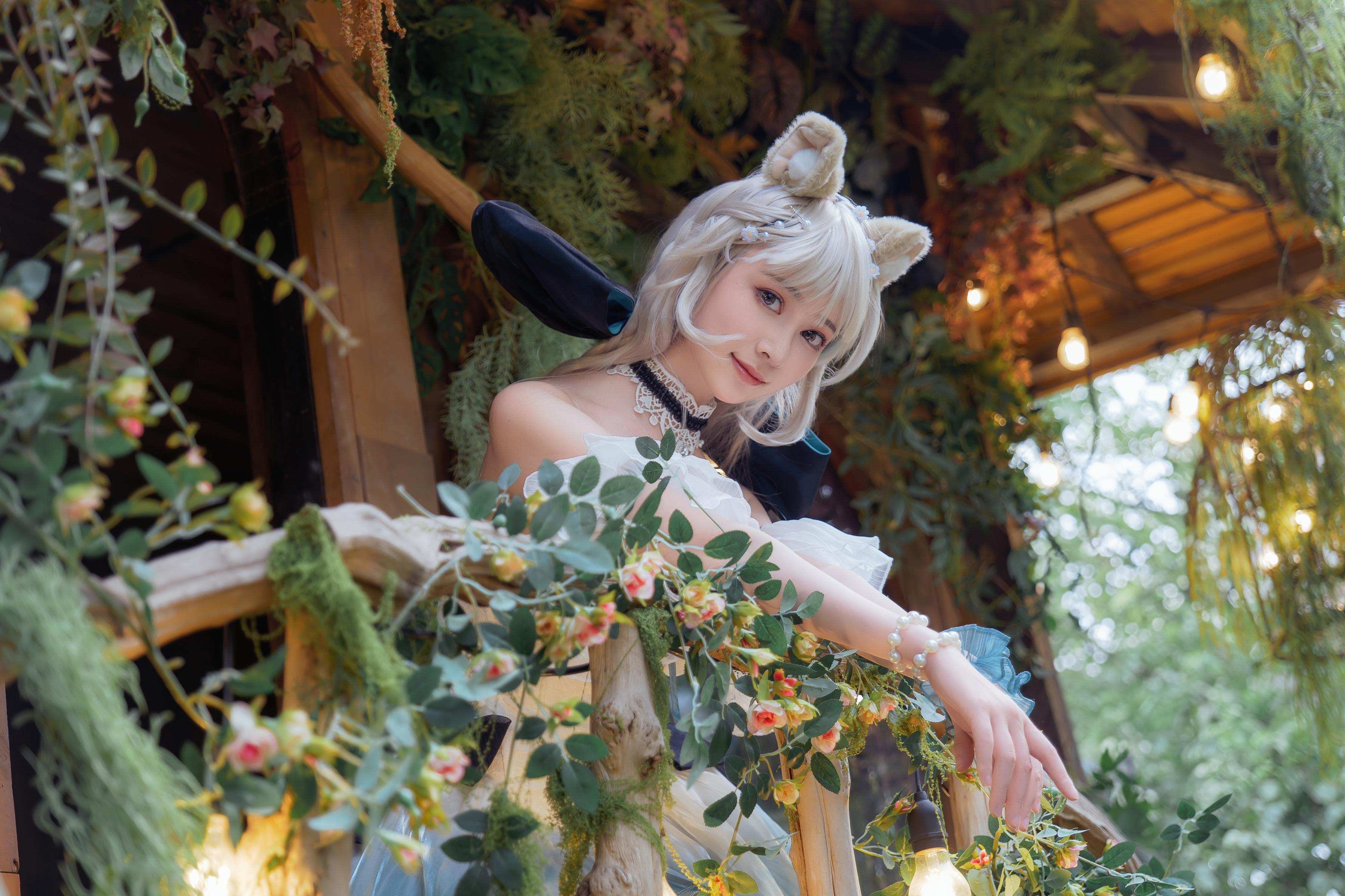 Niannian Nnian リネット 屋外ミニスカコスプレ写真