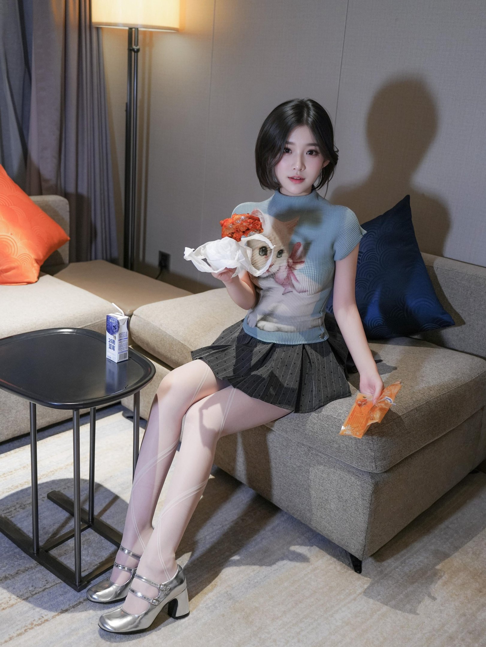汁汁 - 치킨 다리를 사랑하는 소녀 91P