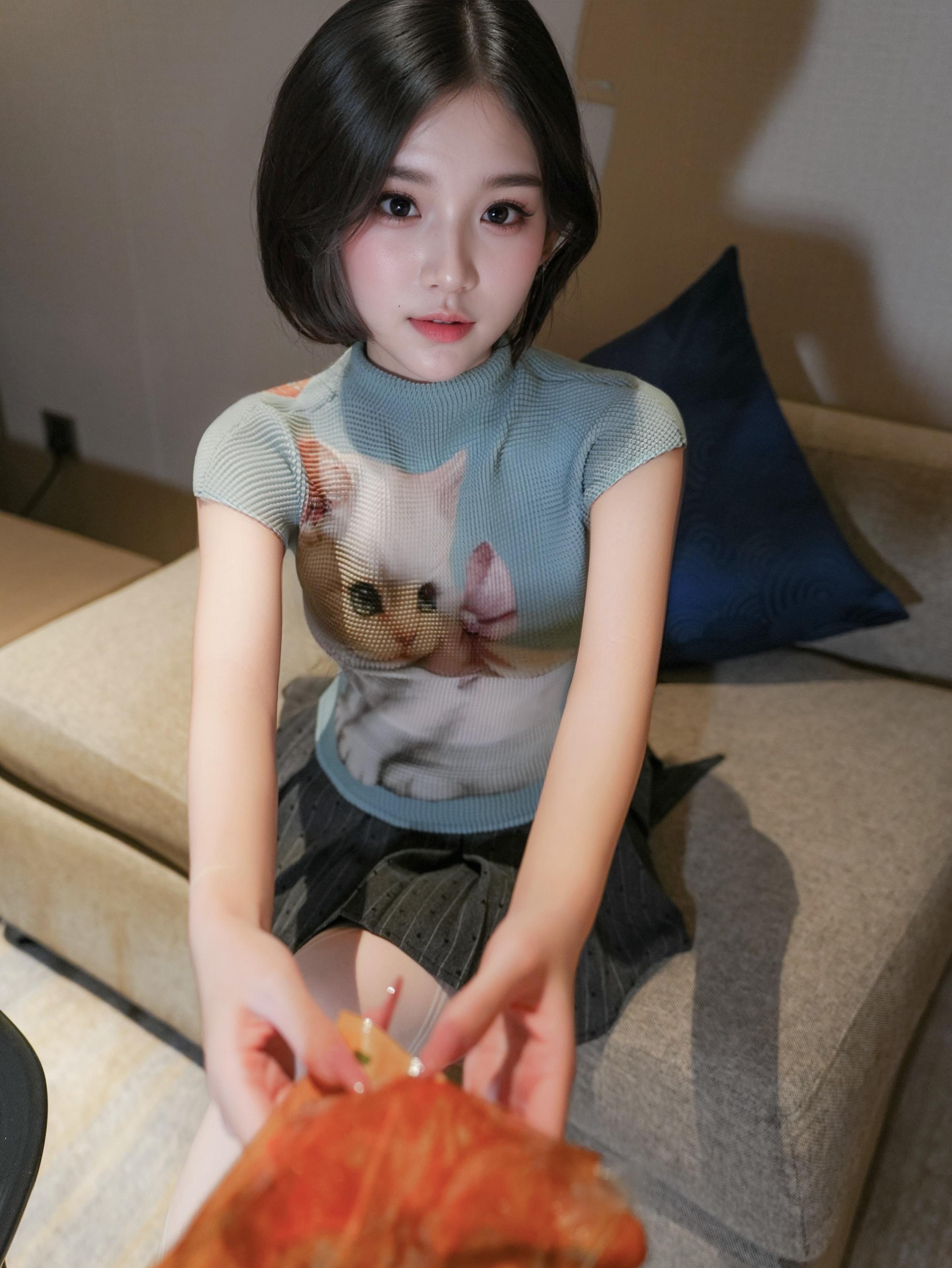 汁汁 - 치킨 다리를 사랑하는 소녀 91P
