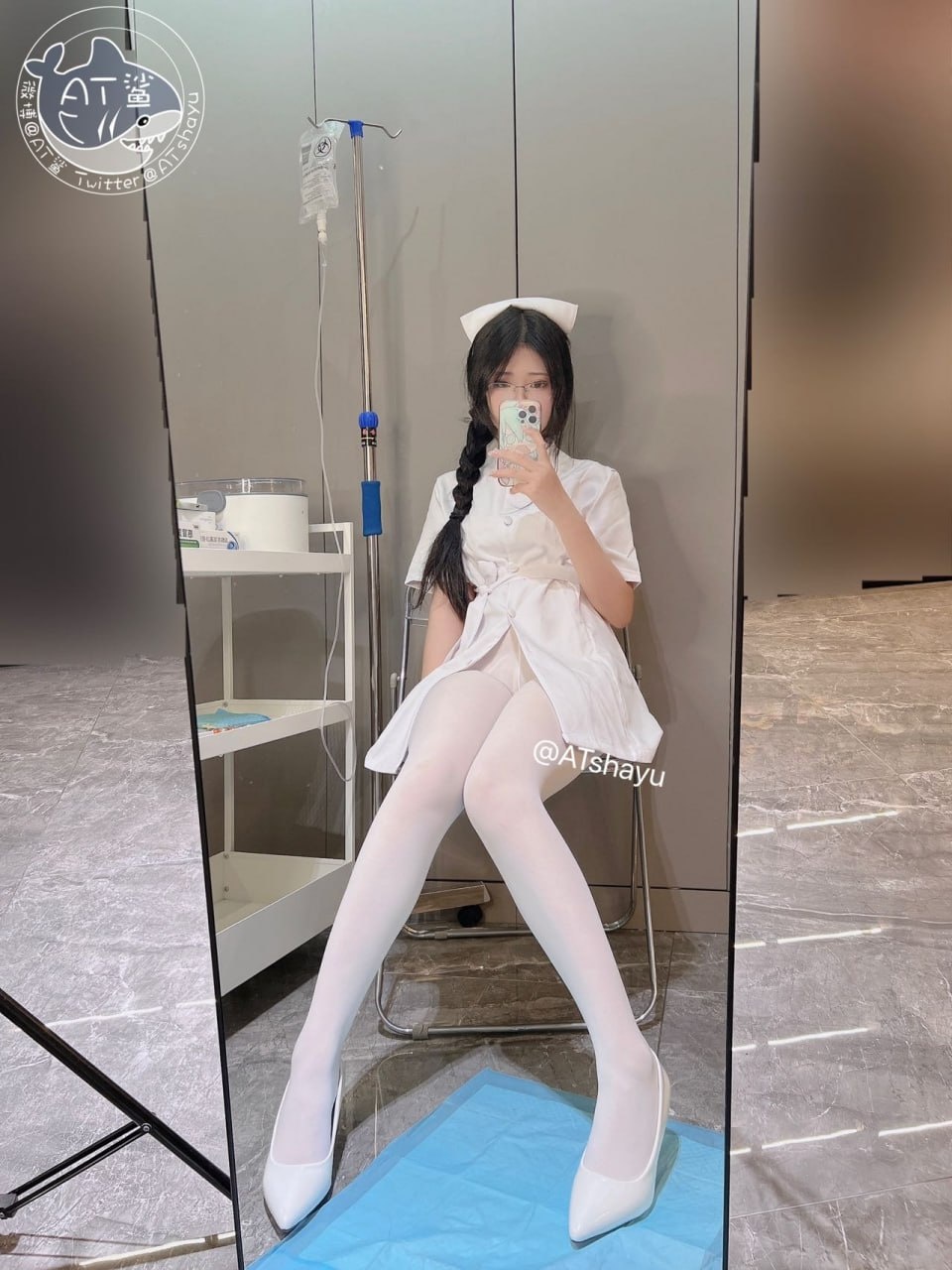 AT鯊 - 白絲護士 141P