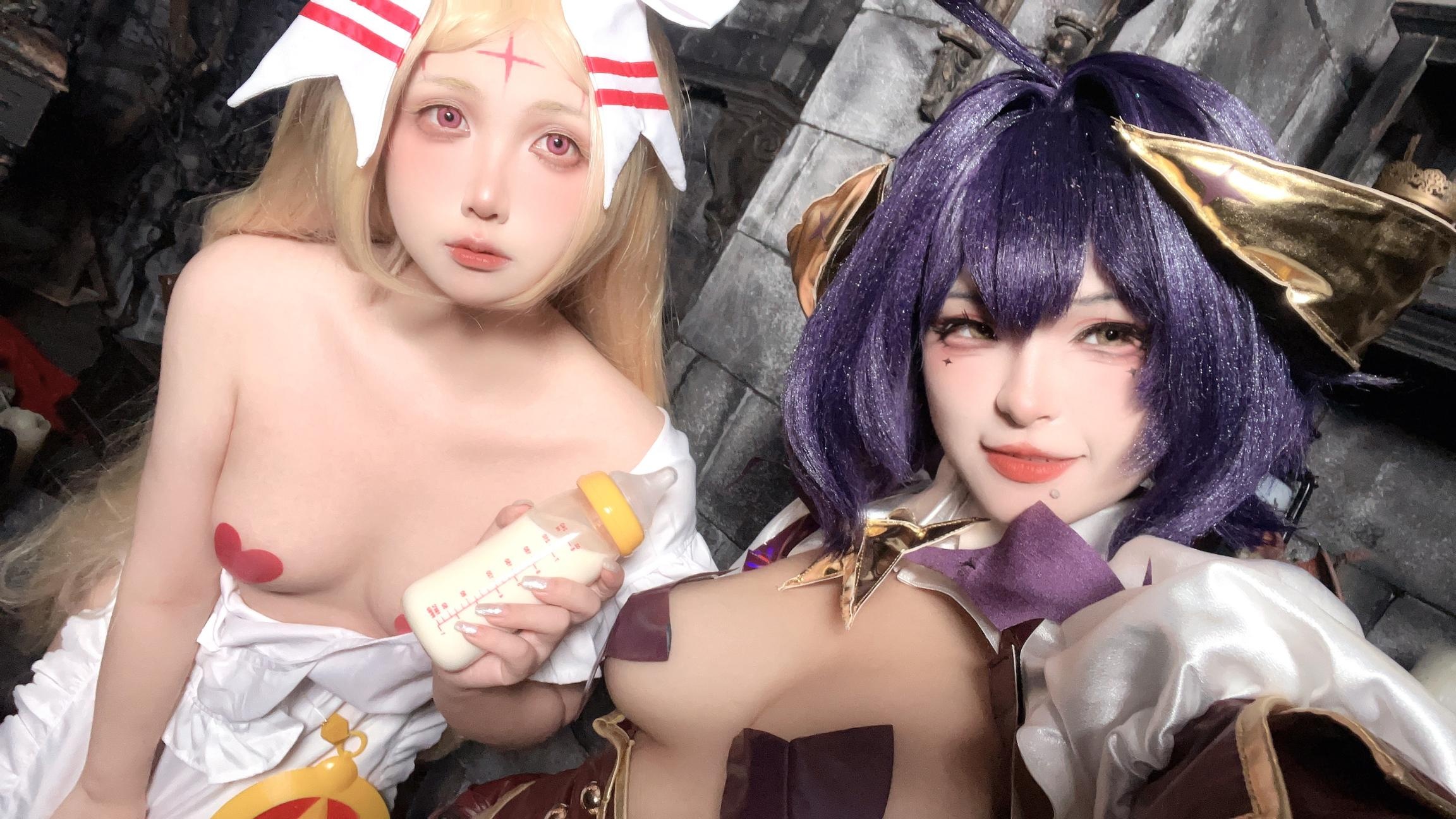 Little and Sweet Wine: Orange Breeze Chiya - Hinomai Tina, Alice, Magical Girl Duo