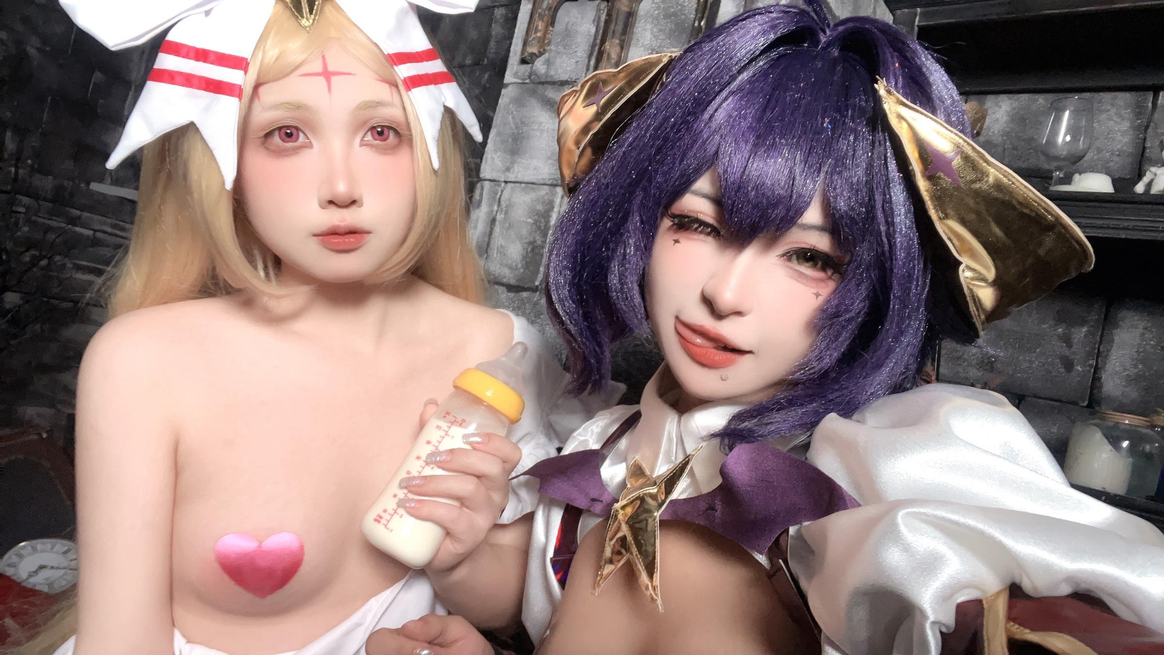 Little and Sweet Wine: Orange Breeze Chiya - Hinomai Tina, Alice, Magical Girl Duo