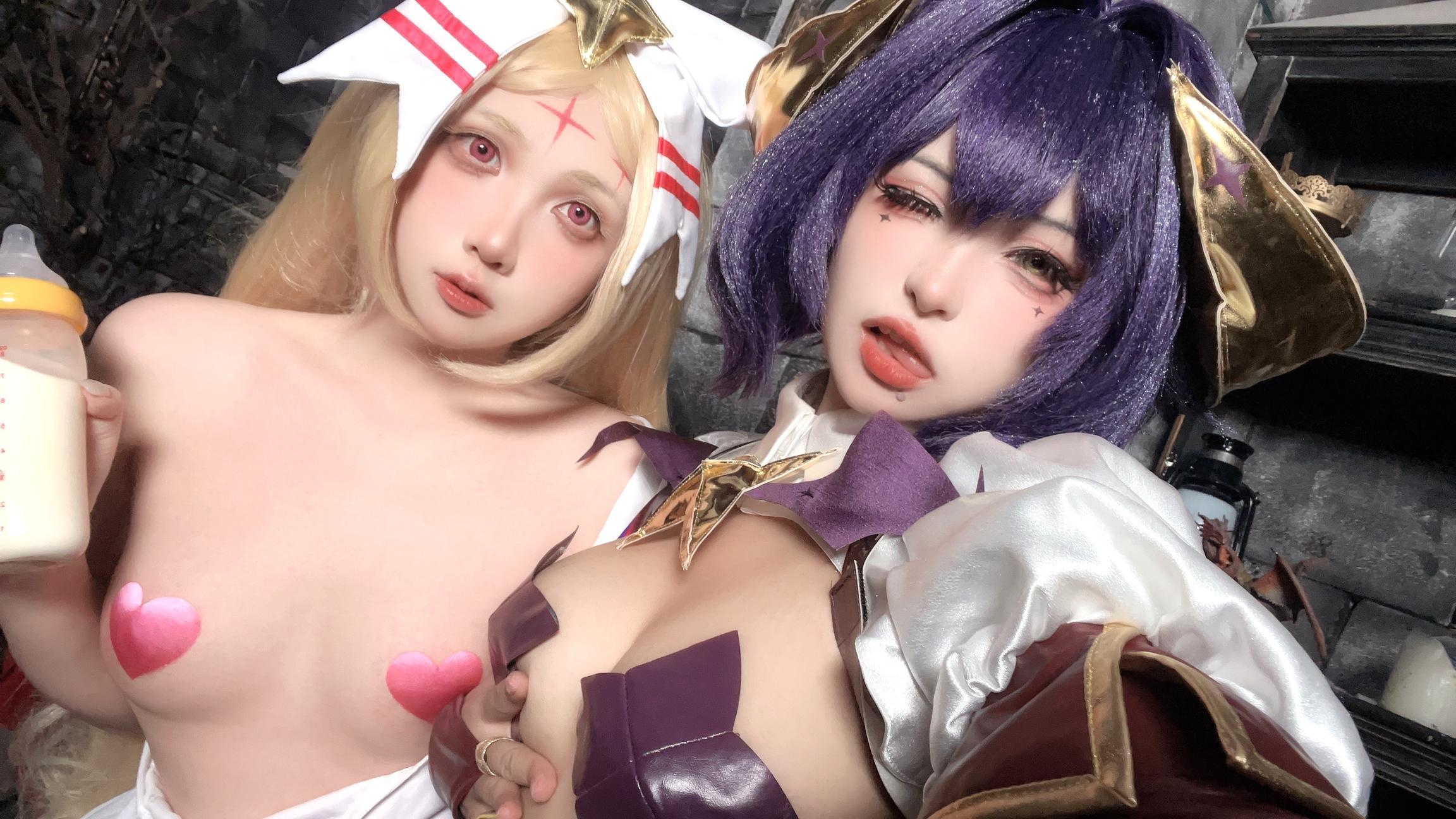 Little and Sweet Wine: Orange Breeze Chiya - Hinomai Tina, Alice, Magical Girl Duo