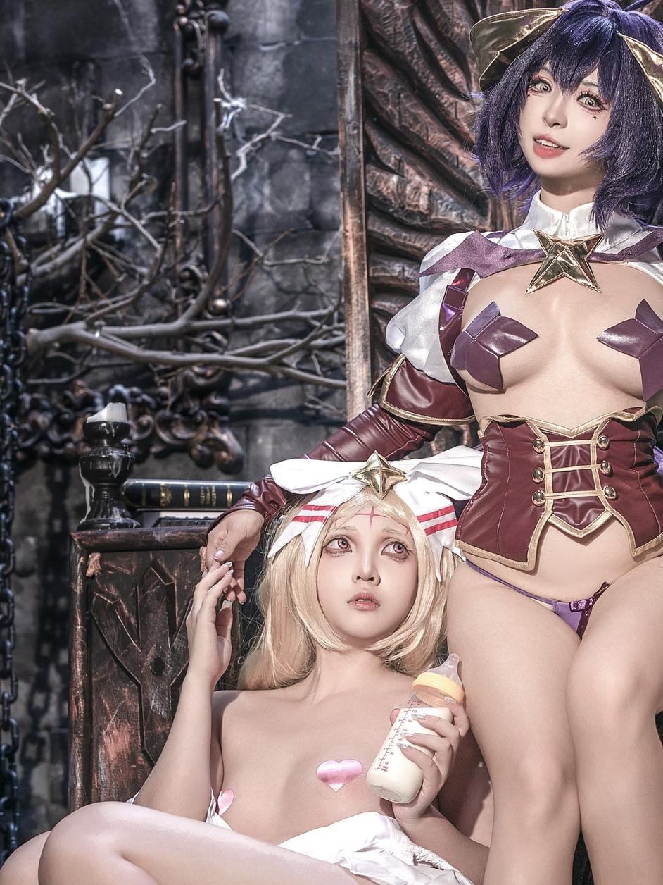 Little and Sweet Wine: Orange Breeze Chiya - Hinomai Tina, Alice, Magical Girl Duo