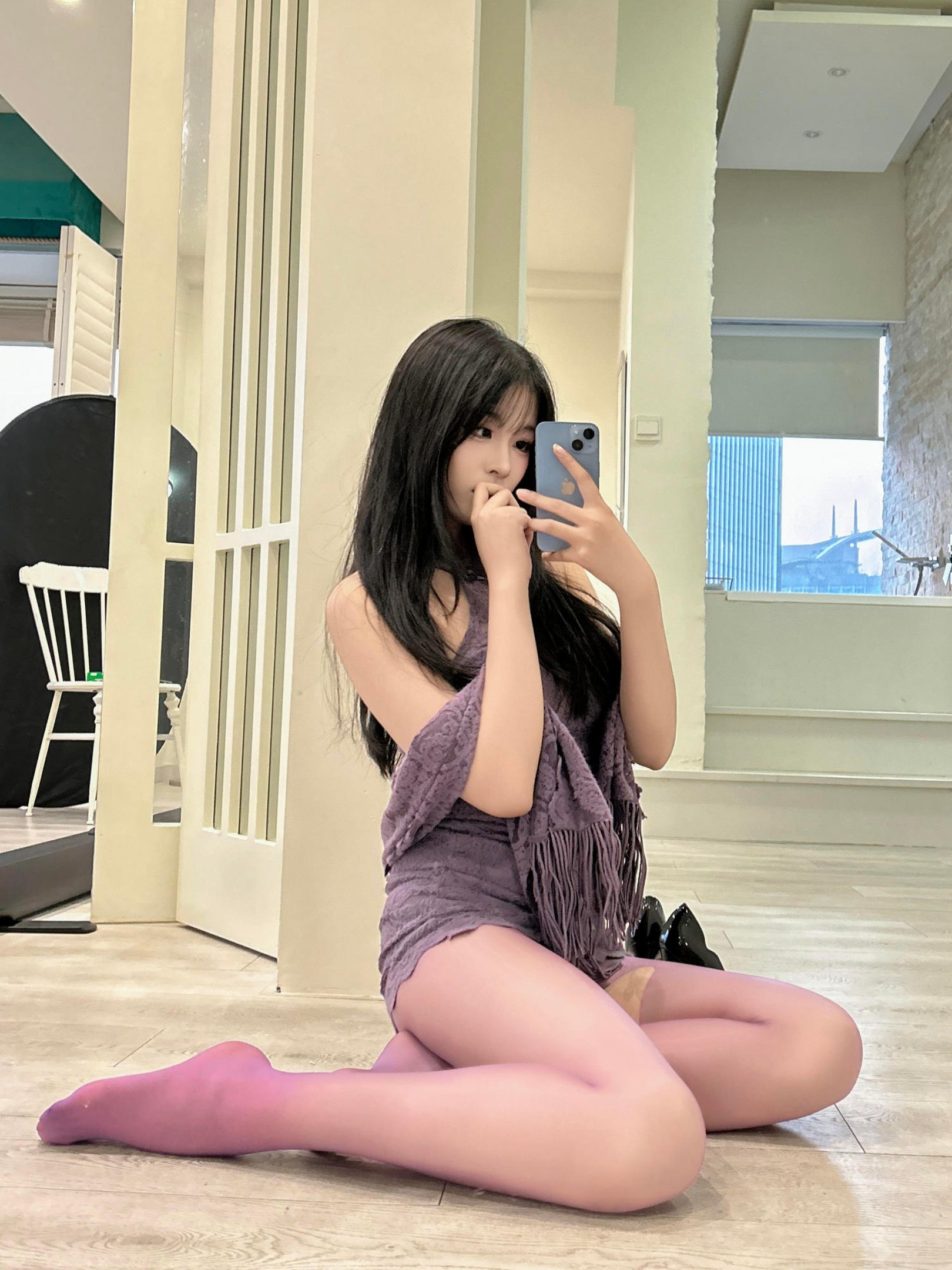 Xuan Xiao Senior - Purple Cheongsam 140P
