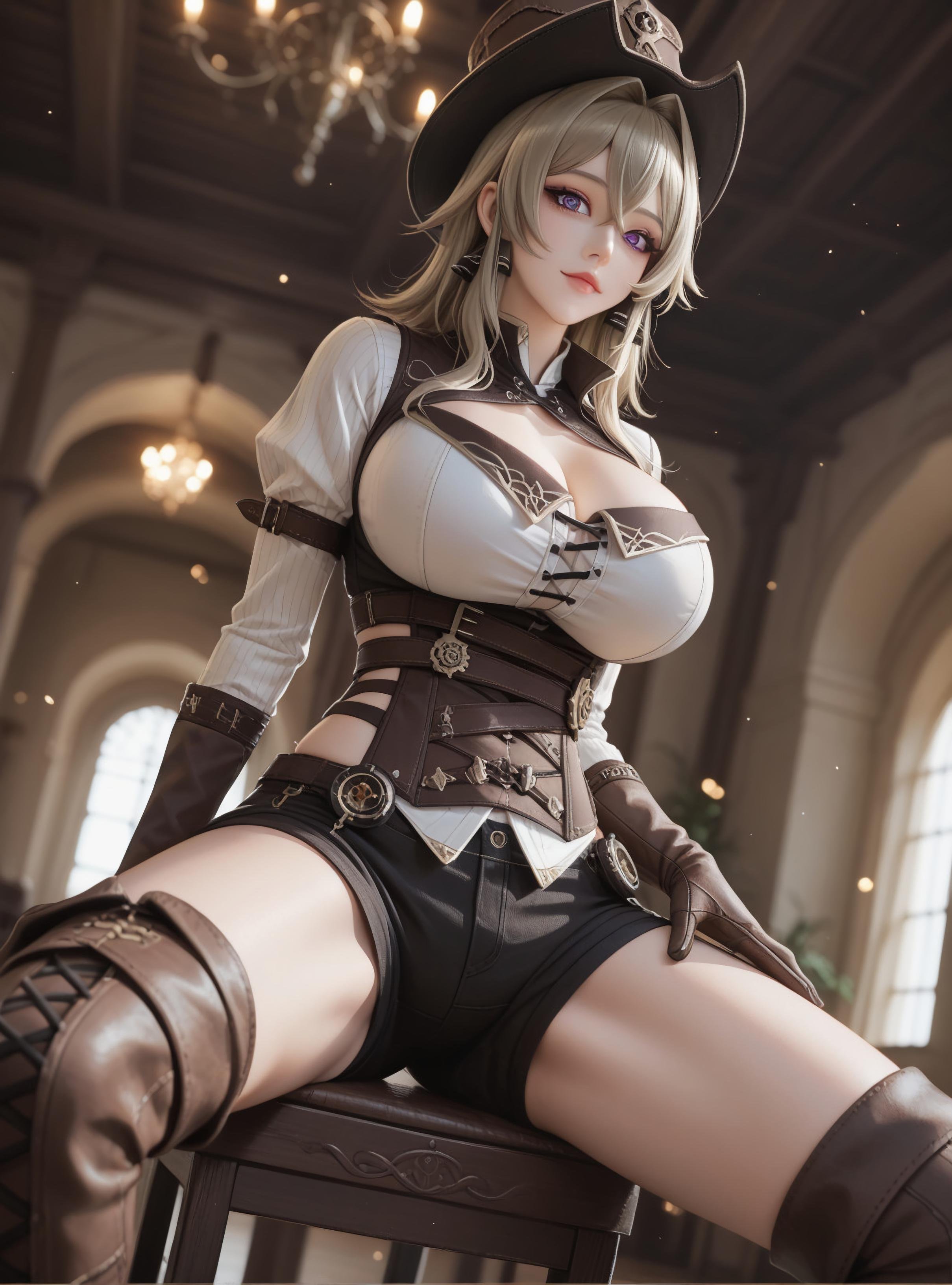 AI Porn - 붕괴3rd 빌브이 AI 누드 갤러리 105P