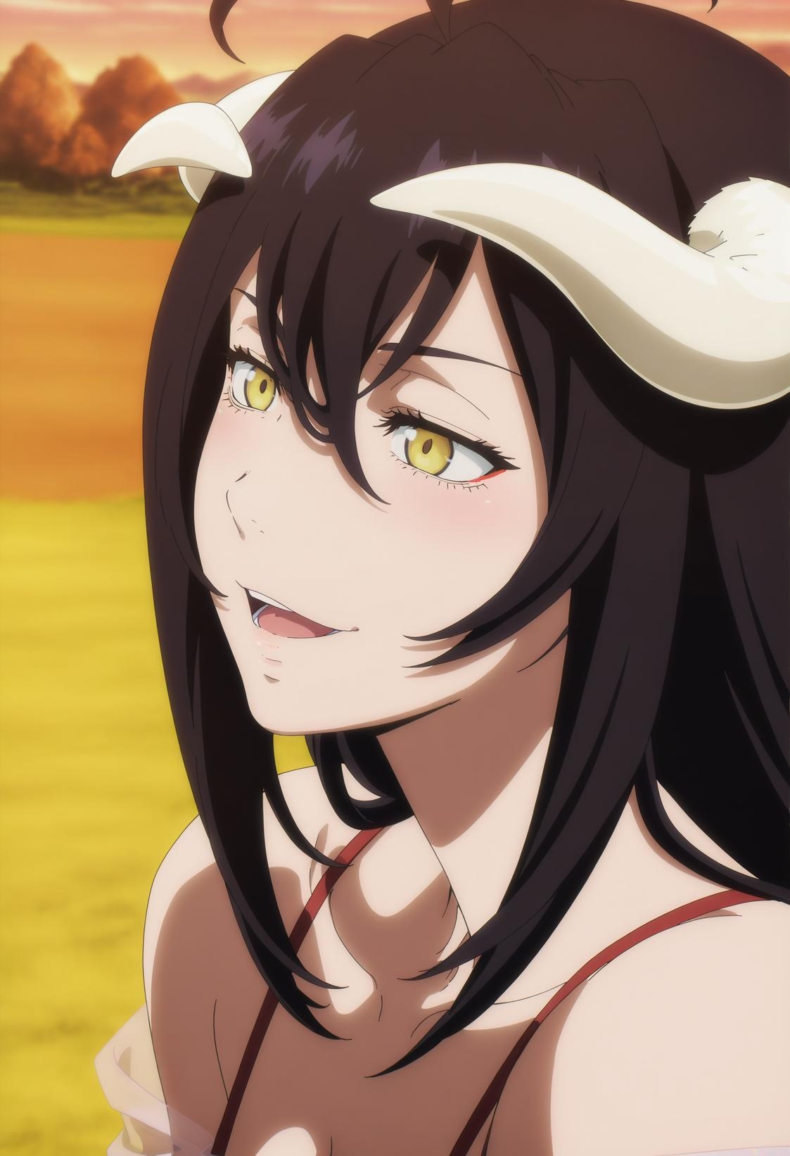 AI生成的動漫女孩 - 雅兒貝德 Albedo 纯白恶魔女仆 黑絲吊帶開檔 翅膀全開 肉感無修正 49P