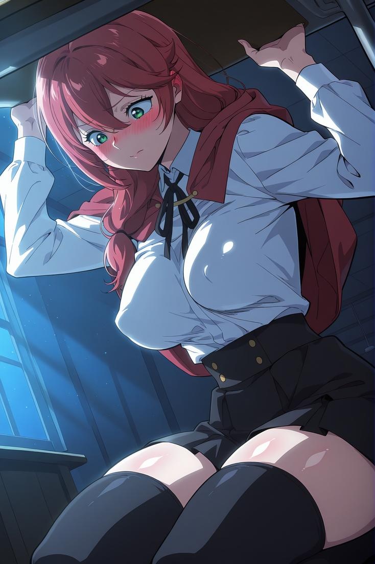 AI生成アニメ少女 - Lortelle（原神）金髪貴族のお嬢様 ドレス破れた黒ストッキング 極致肉感無修正 83P+180MB