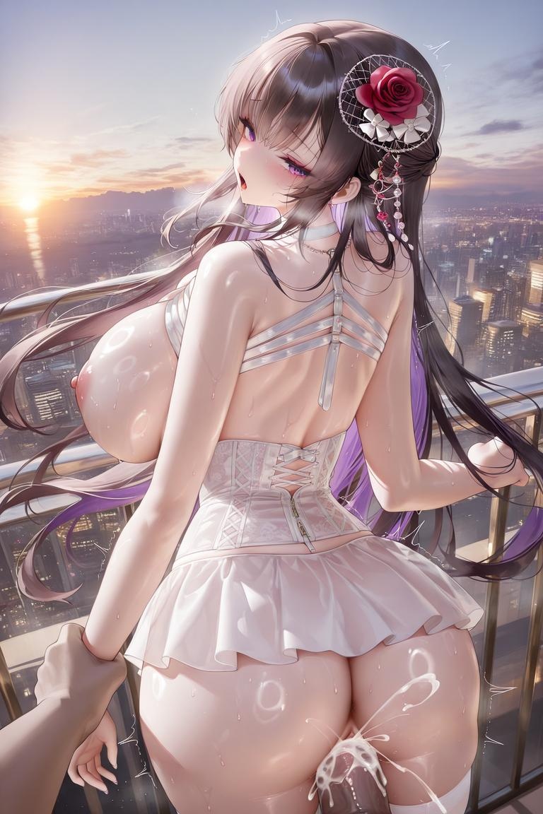 'Anime Girl Tạo Ra Bằng AI - Mihara 黑发兔女郎御姐 黑丝开档巨乳 极致肉感无修正 232P+675MB'