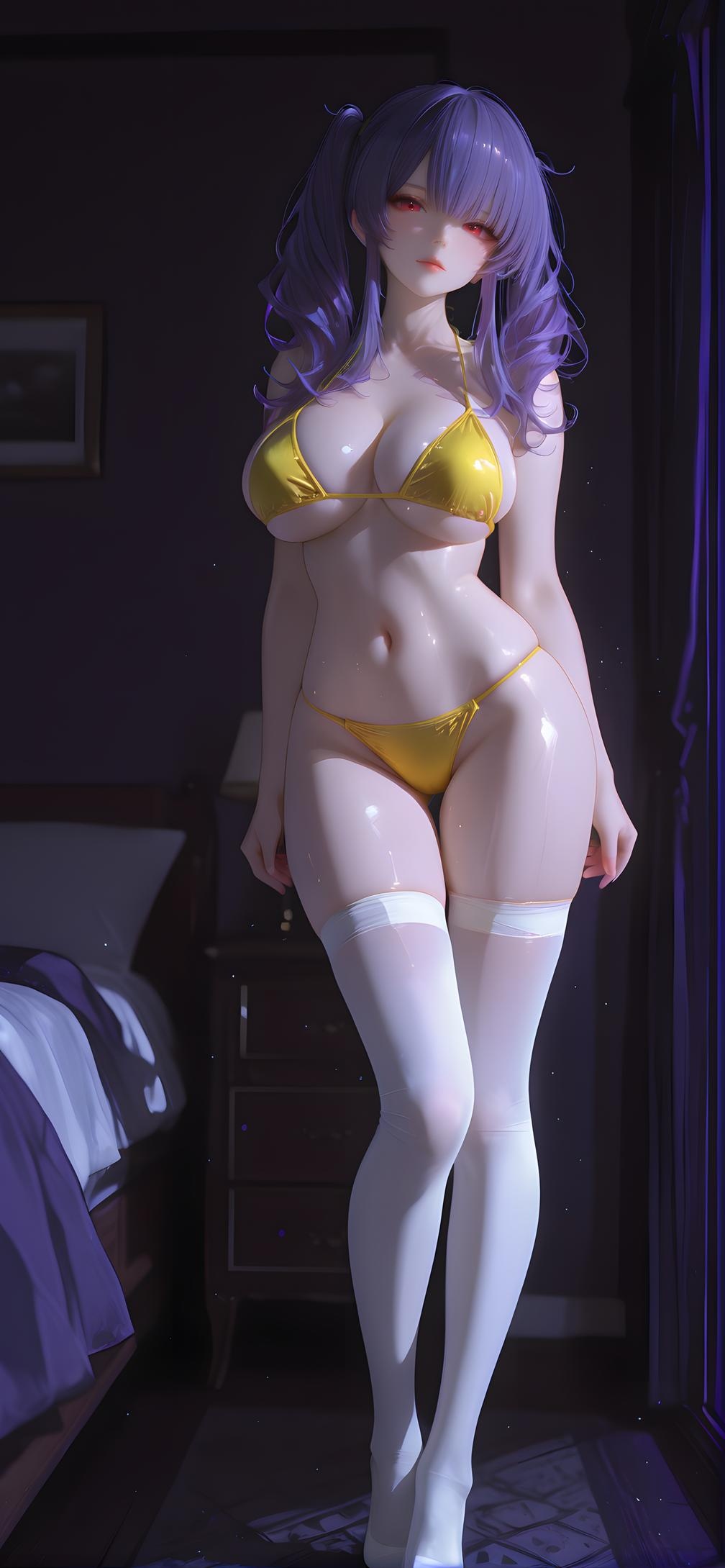 'Anime Girl Tạo Ra Bằng AI - Pola (Azur Lane) 金发重樱重巡巨乳 黑丝开档舰装撕裂 极致肉感无修正 163P+465MB'