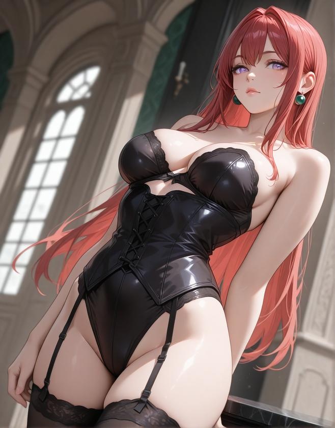 AI生成アニメ少女 - 高城宽子 黒髪眼鏡巨乳教師 黒ストッキング開脚熟女肉感 極致無修正 315P+605MB
