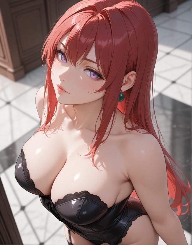 AI Generated Anime Girl - Takashiro Hiroko: Black-Haired, Glasses-Wearing, Busty Teacher in Sheer Stockings - Uncensored, 315P + 605MB