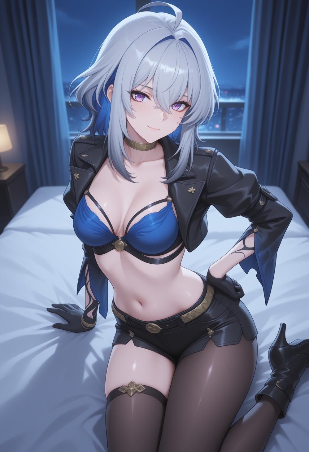 AI生成アニメ少女 - [2.5D] 嘉贝莉娜 Gabriella 金髪巨乳修道女 純白修道服オープンクロッチ黒ストッキング 極致肉感無修正 154P