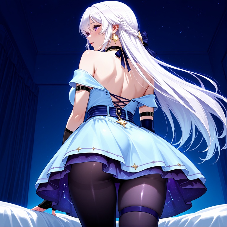 AI生成的動漫女孩 - [2D] 塞拉斯蒂娅 Celestia 金髮貴族巨乳大小姐 禮服撕裂黑絲 極致肉感無修正 294P