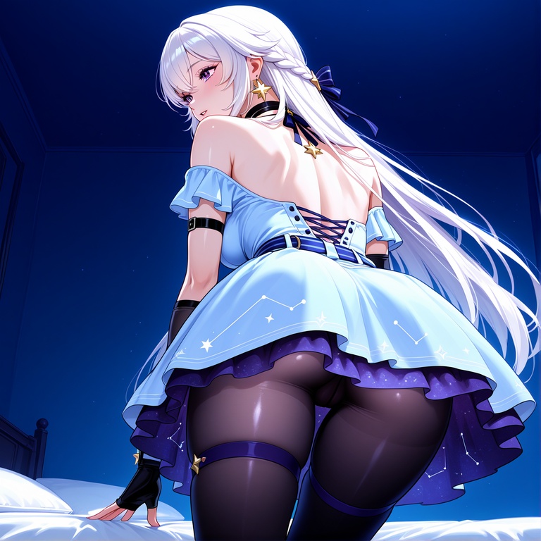 AI生成アニメ少女 - [2D] セレスティア 金髪貴族巨乳お嬢様 礼服破れ黒ストッキング 極致肉感無修正 294P