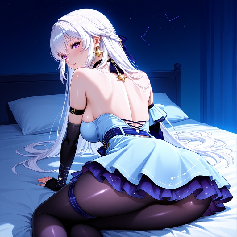 AI生成アニメ少女 - [2D] セレスティア 金髪貴族巨乳お嬢様 礼服破れ黒ストッキング 極致肉感無修正 294P